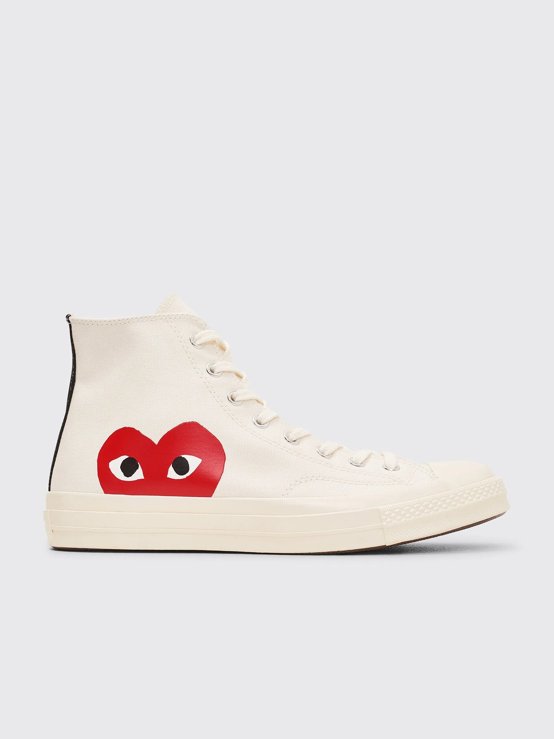 Comme des Garçons Play x Converse Chuck 70 Hi White sold by Tres Bien