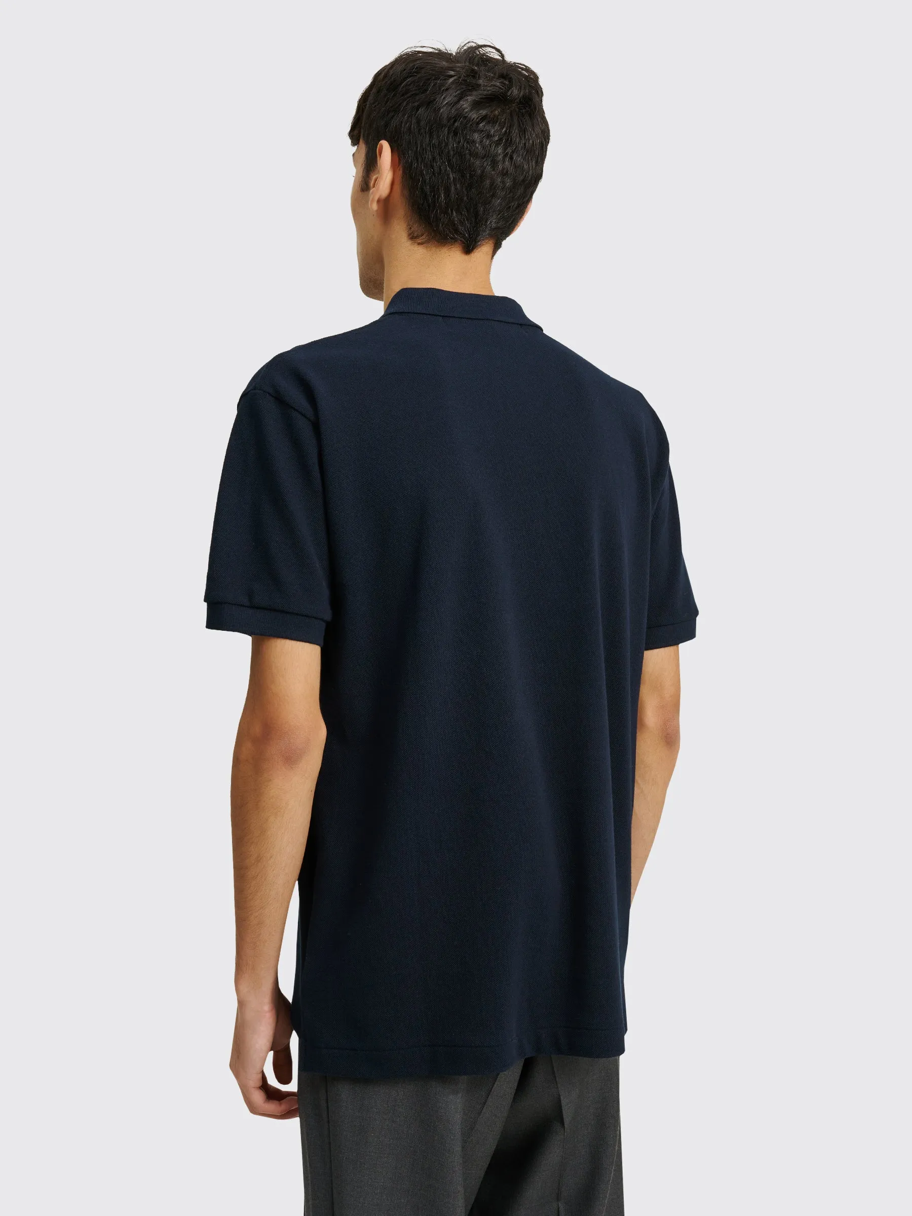 Comme des Garçons Play Small Heart Polo T-shirt Navy sold by Tres Bien product image thumbnail 4
