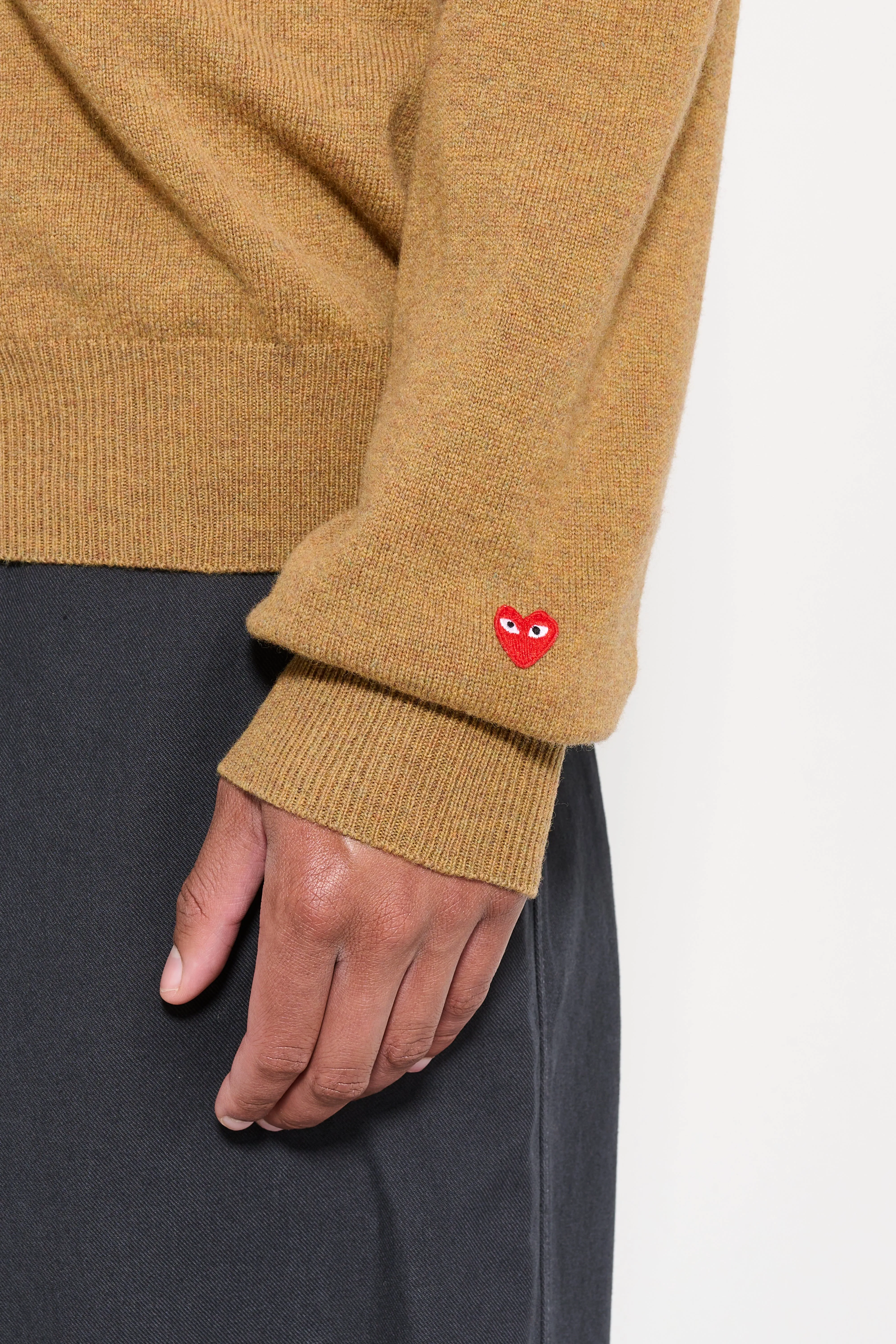 Comme des Garçons Play Knit Cardigan Camel sold by Tres Bien product image thumbnail 5