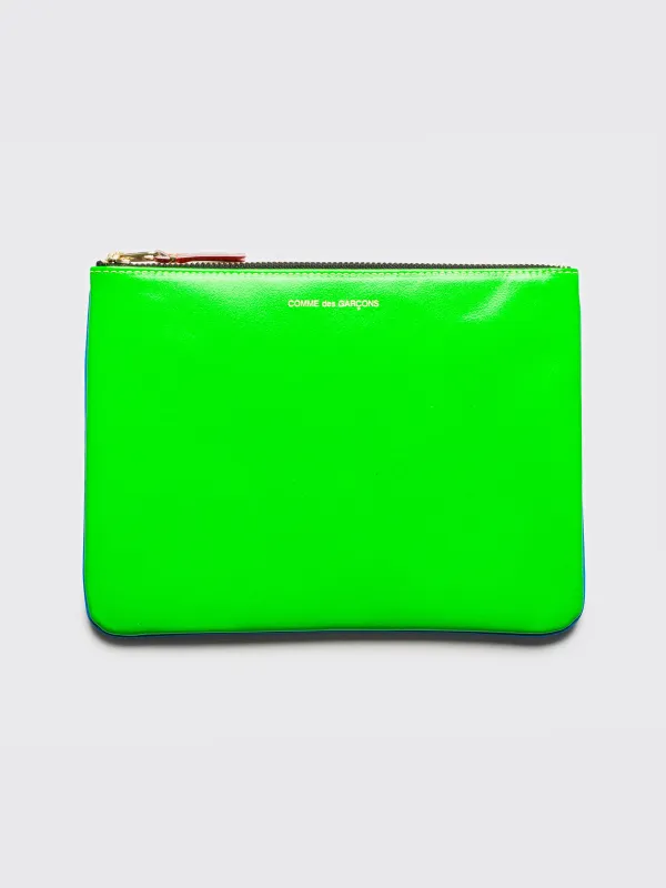 Comme des Garçons Wallet SA5100 Super Fluo Blue / Green sold by Tres Bien