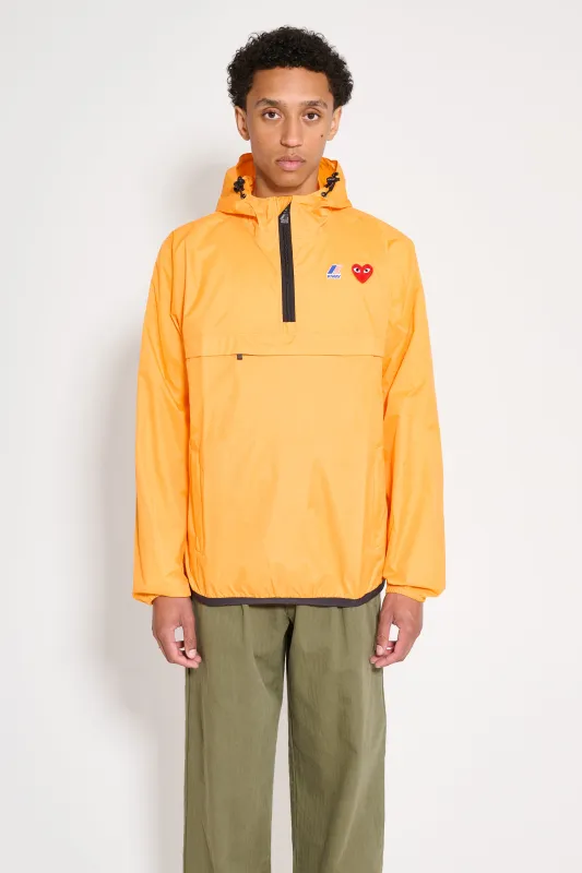 Comme des Garçons Play x K-Way Half Zip Jacket Orange made by Comme des Garcons