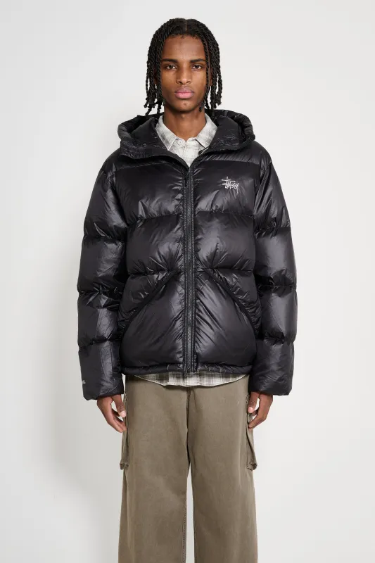 Stüssy Micro Ripstop Down Parka Jet Black sold by Tres Bien