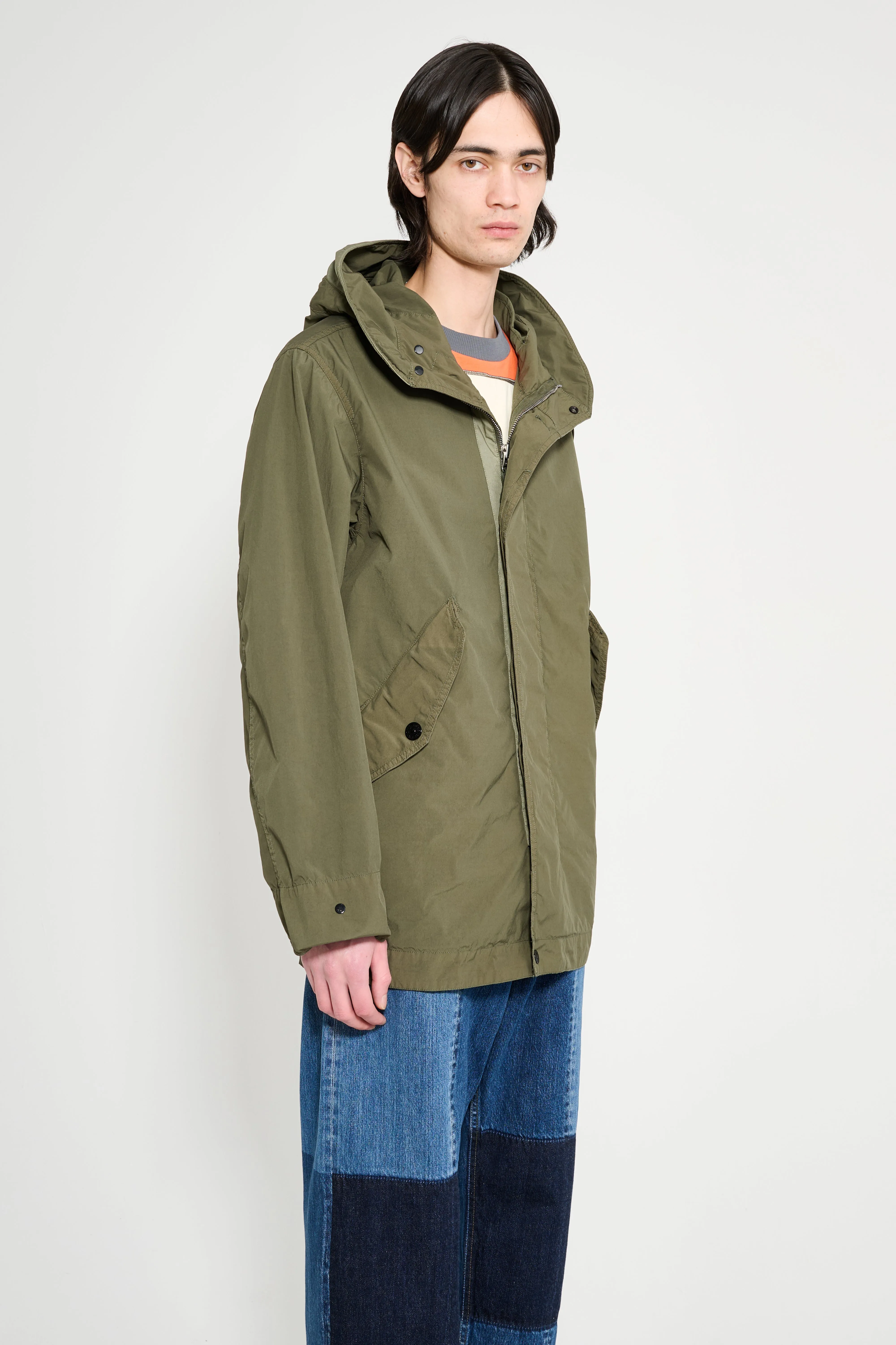 Stone Island Light Compact Touch Poly-TC Parka Military Green sold by Tres Bien product image thumbnail 4