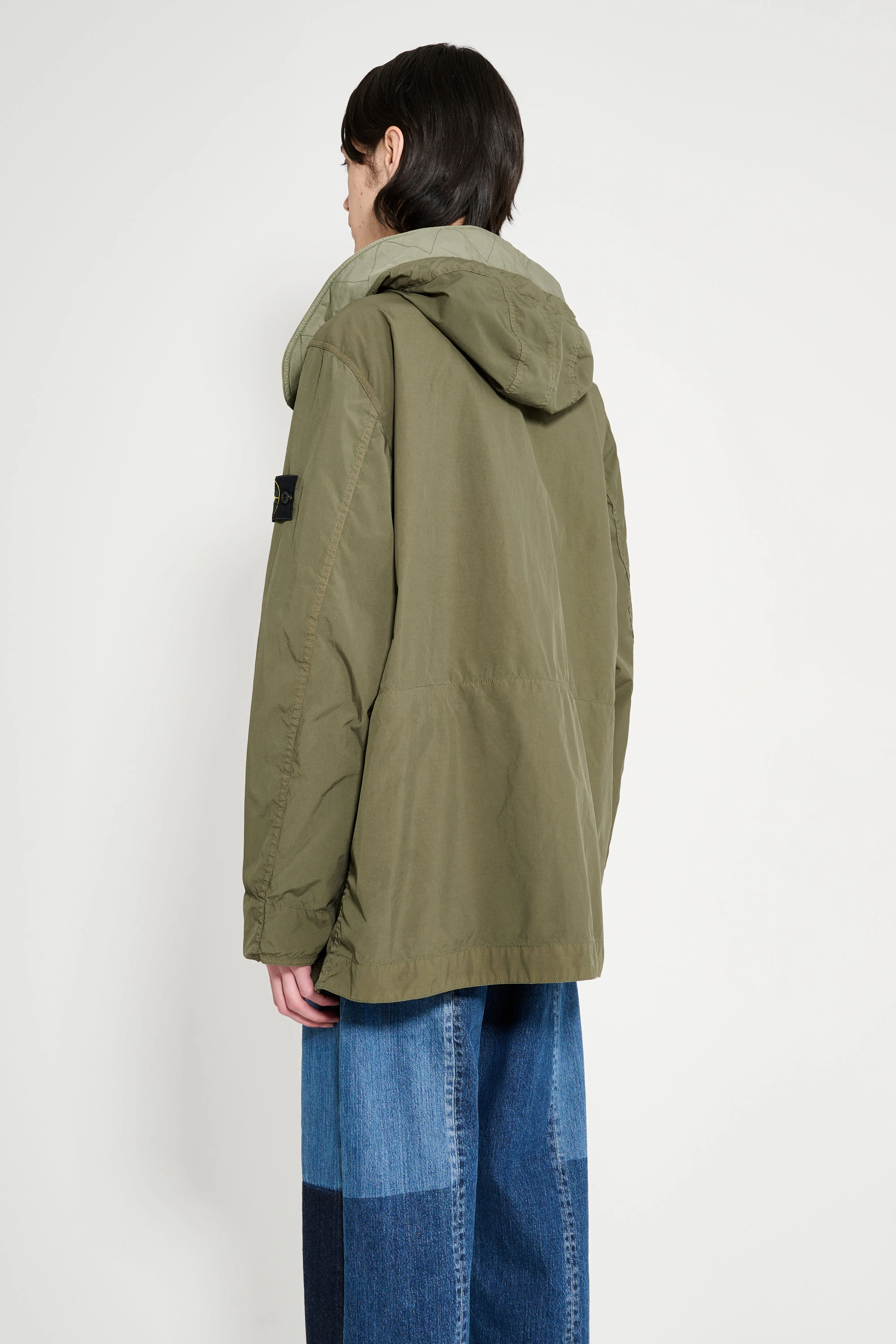Stone Island Light Compact Touch Poly-TC Parka Military Green sold by Tres Bien product image thumbnail 3
