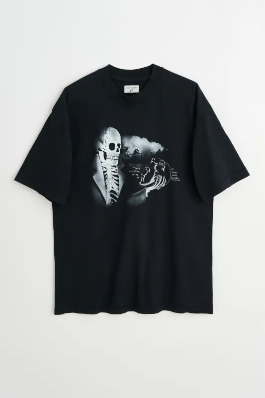 Alfabet Black Tee Skeleton Print Black sold by Tres Bien