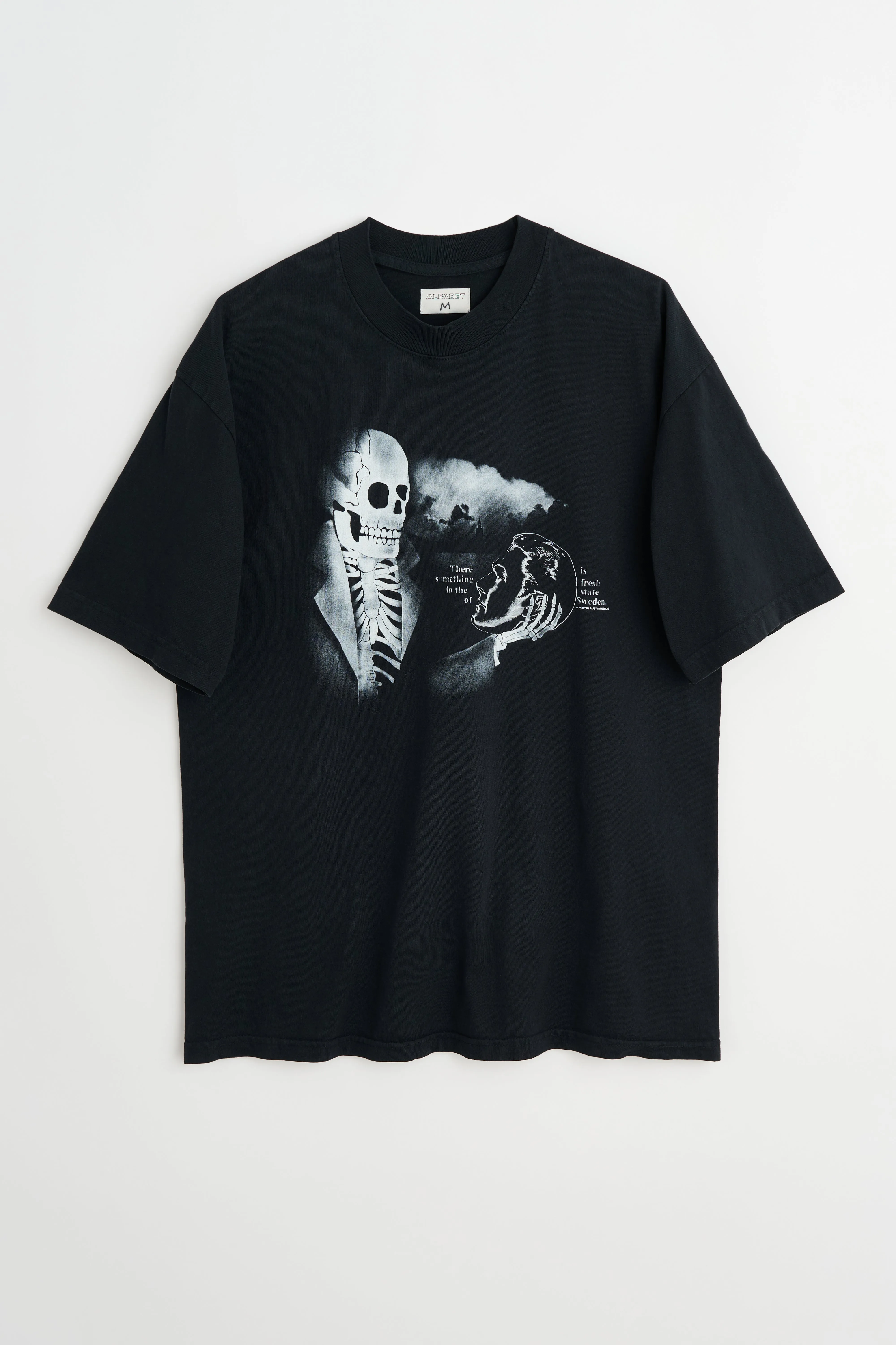 Alfabet Black Tee Skeleton Print Black sold by Tres Bien