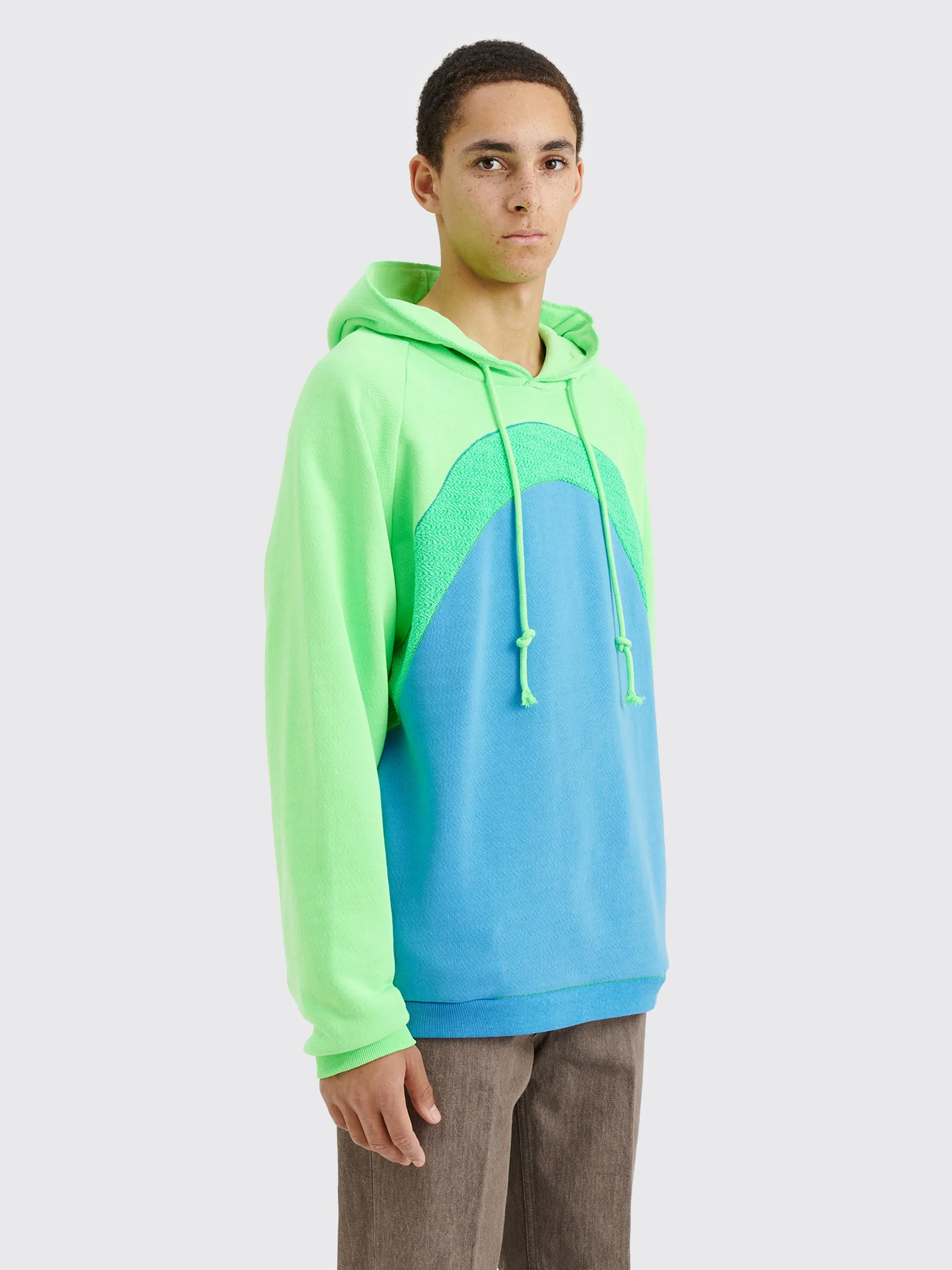 ERL Rainbow Knit Hoodie Blue sold by Tres Bien product image thumbnail 4