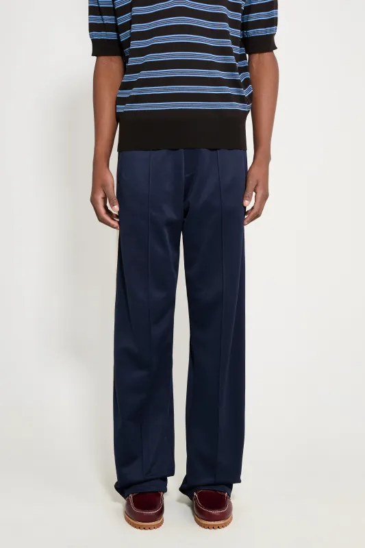 Wales Bonner Motion Track Pant Navy / Ivory sold by Tres Bien