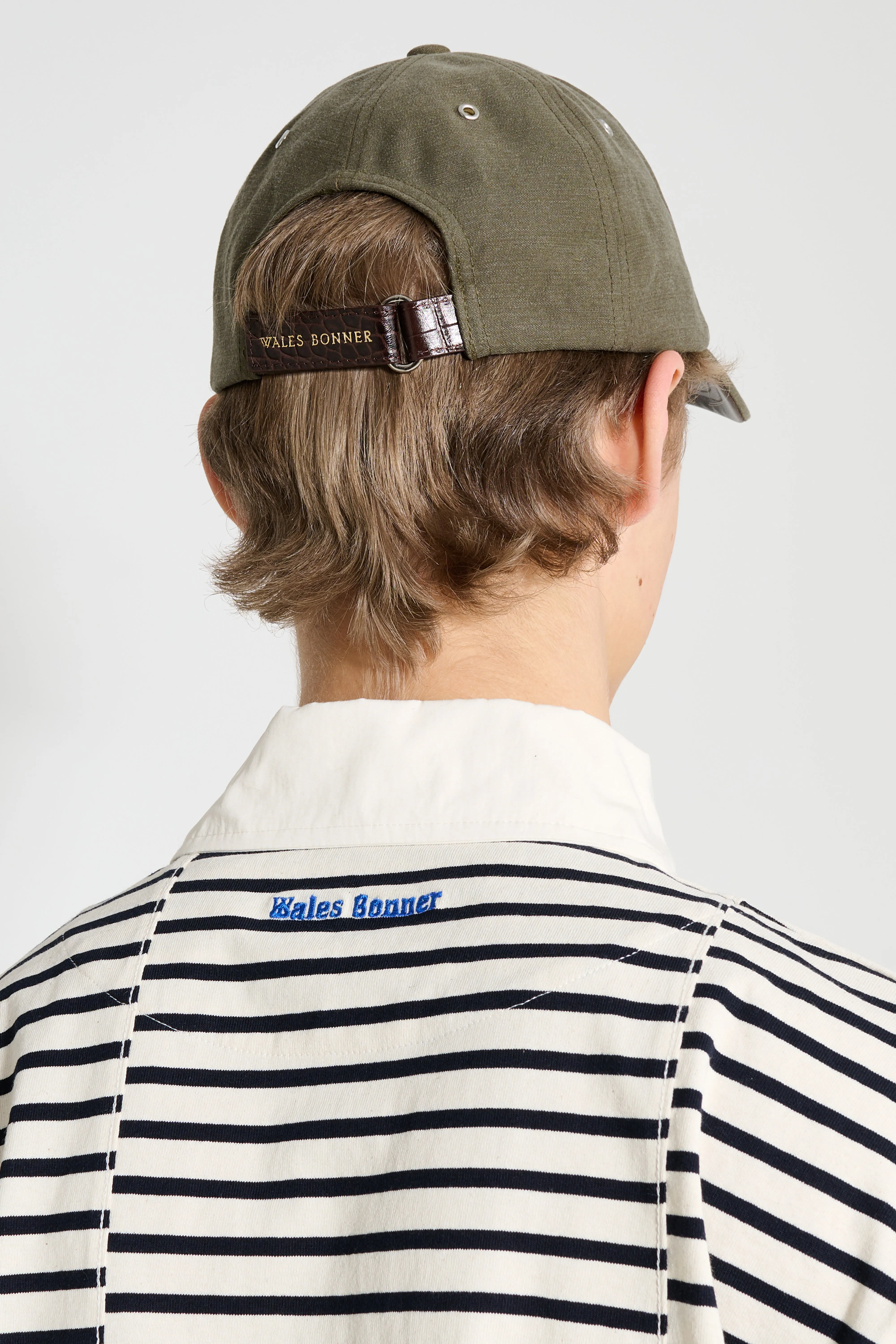 Wales Bonner Original Cap Olive sold by Tres Bien product image thumbnail 5