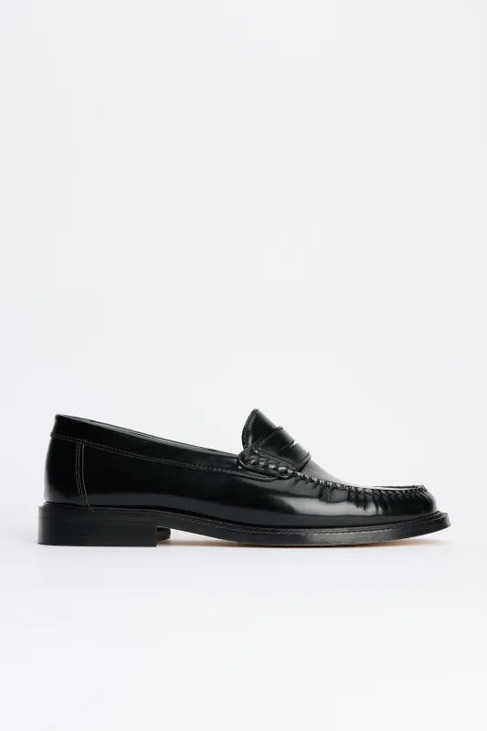 VINNY’s Yardee Moccasin Loafer Black sold by Tres Bien