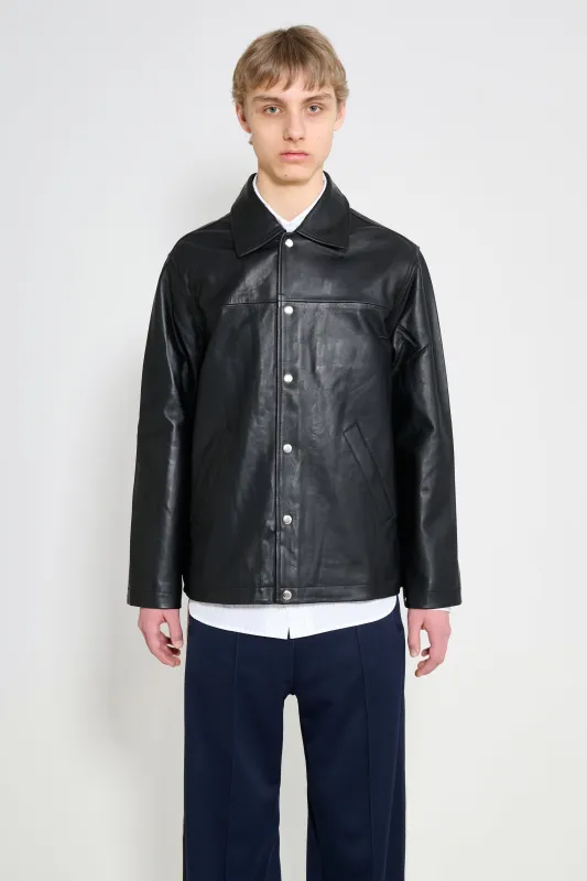 Sunflower Coach Leather Jacket Black sold by Tres Bien