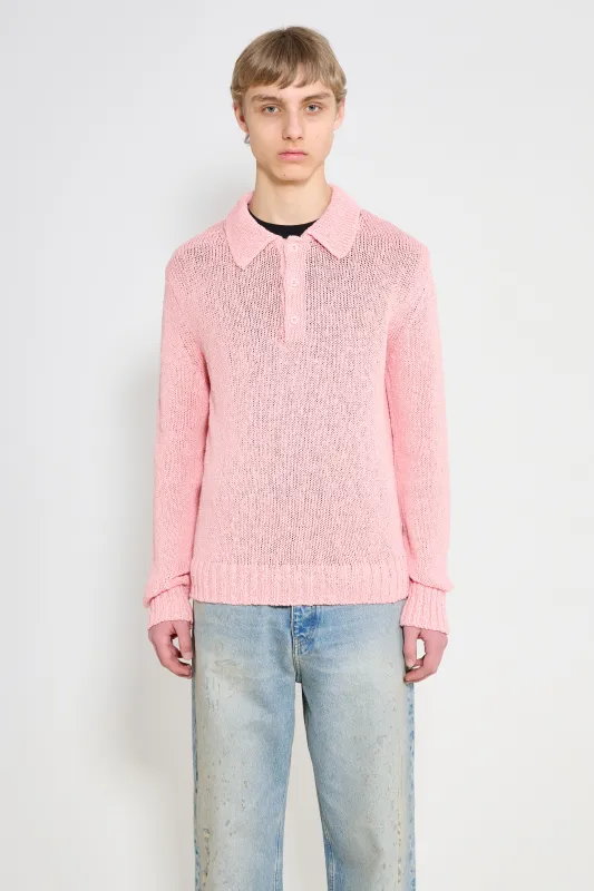 Sunflower Linen Polo Pink sold by Tres Bien