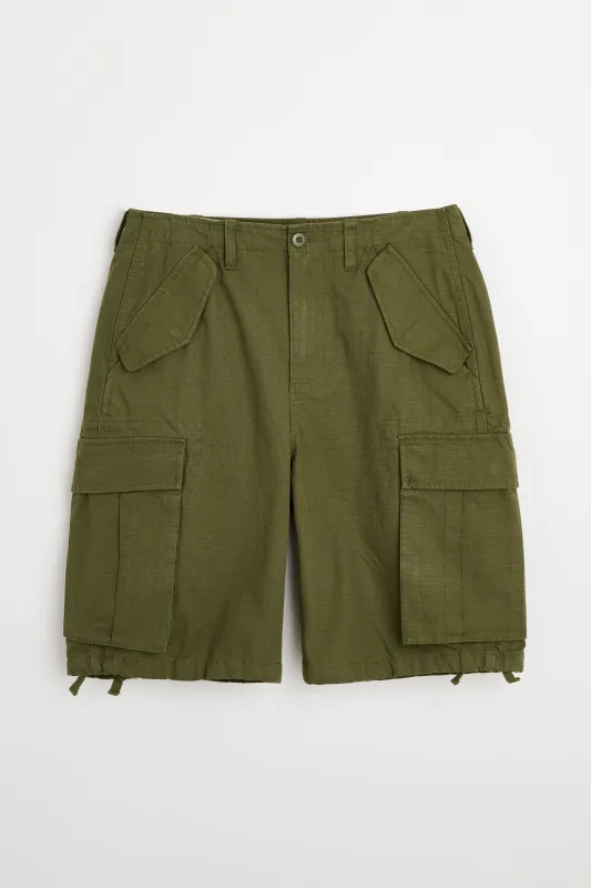 Stüssy Cargo Shorts Ripstop Olive Green sold by Tres Bien