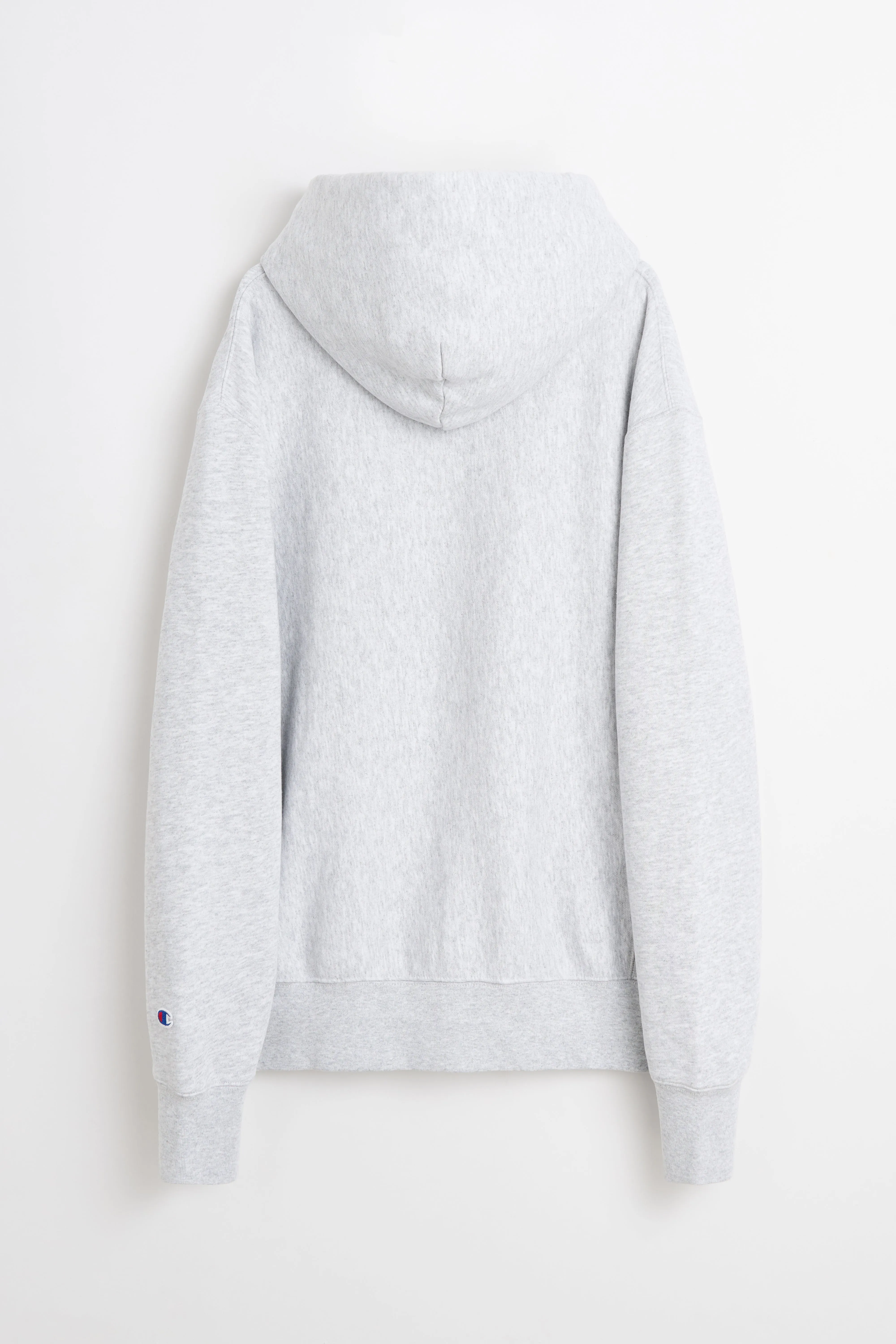 TRÈS BIEN x Champion Reverse Weave Kiosque Hood Grey Melange sold by Tres Bien product image thumbnail 2