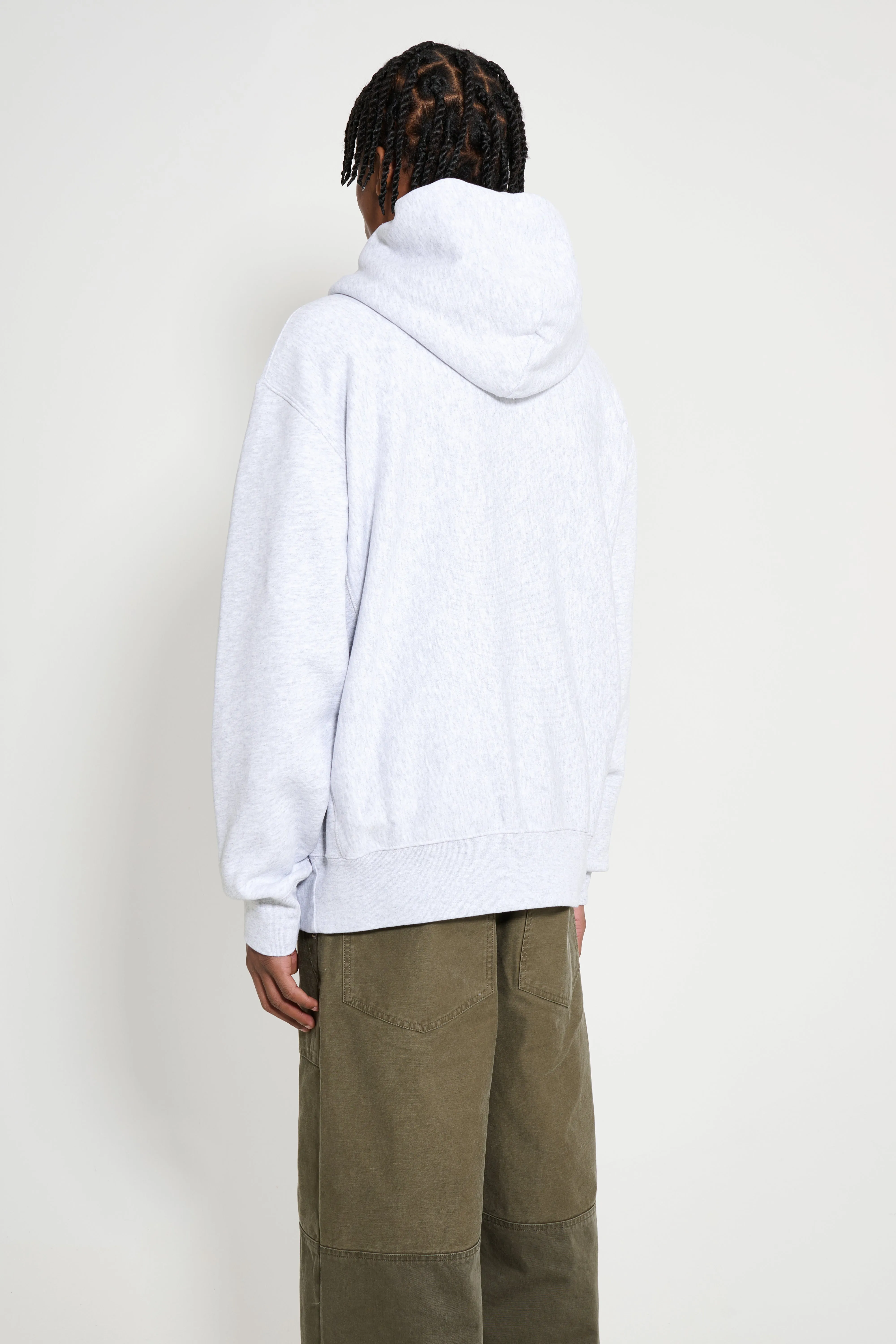 TRÈS BIEN x Champion Damaged Arch Hood Grey Melange sold by Tres Bien product image thumbnail 3
