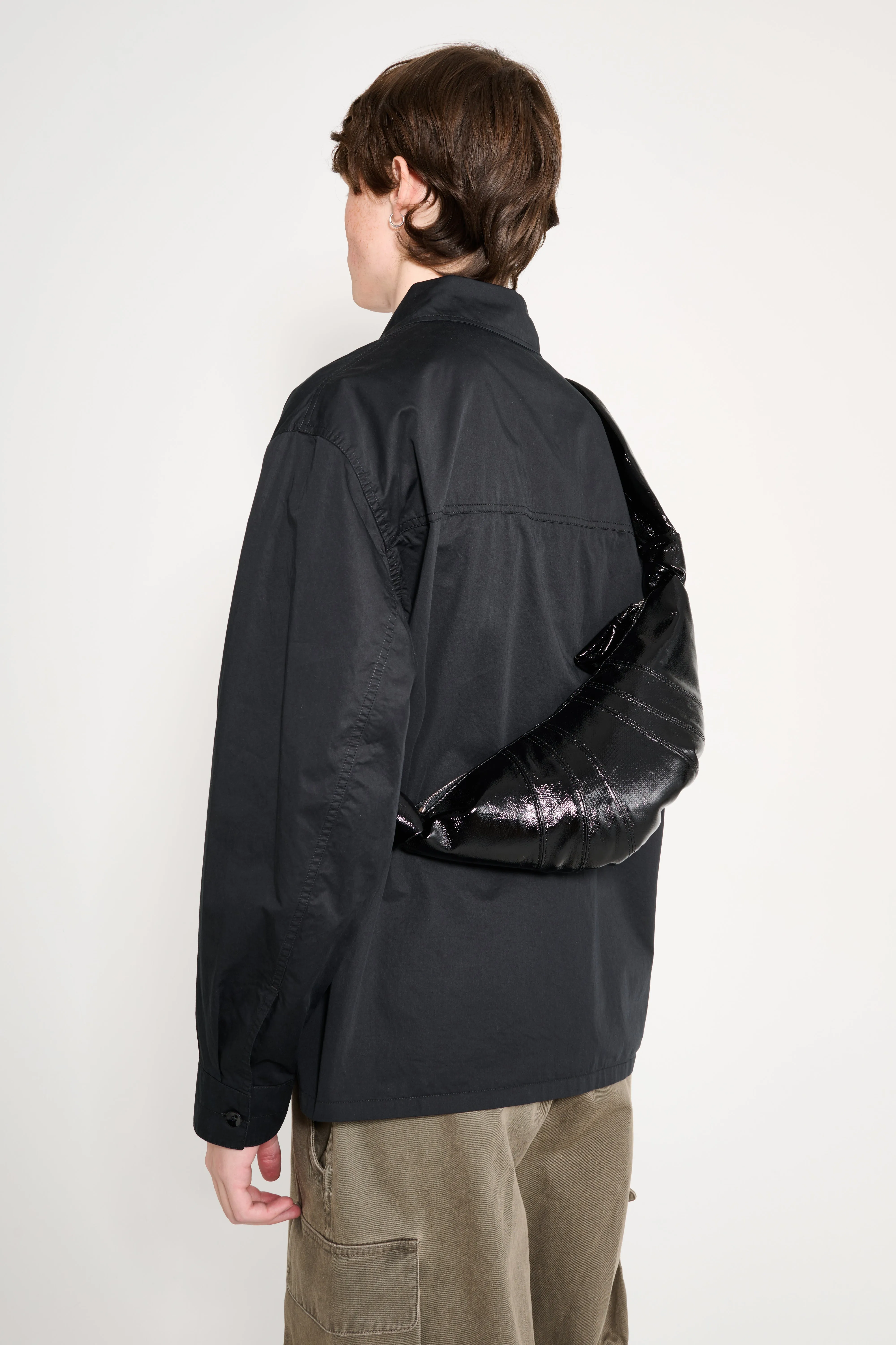 Lemaire Small Croissant Bag Coated Black sold by Tres Bien product image thumbnail 4