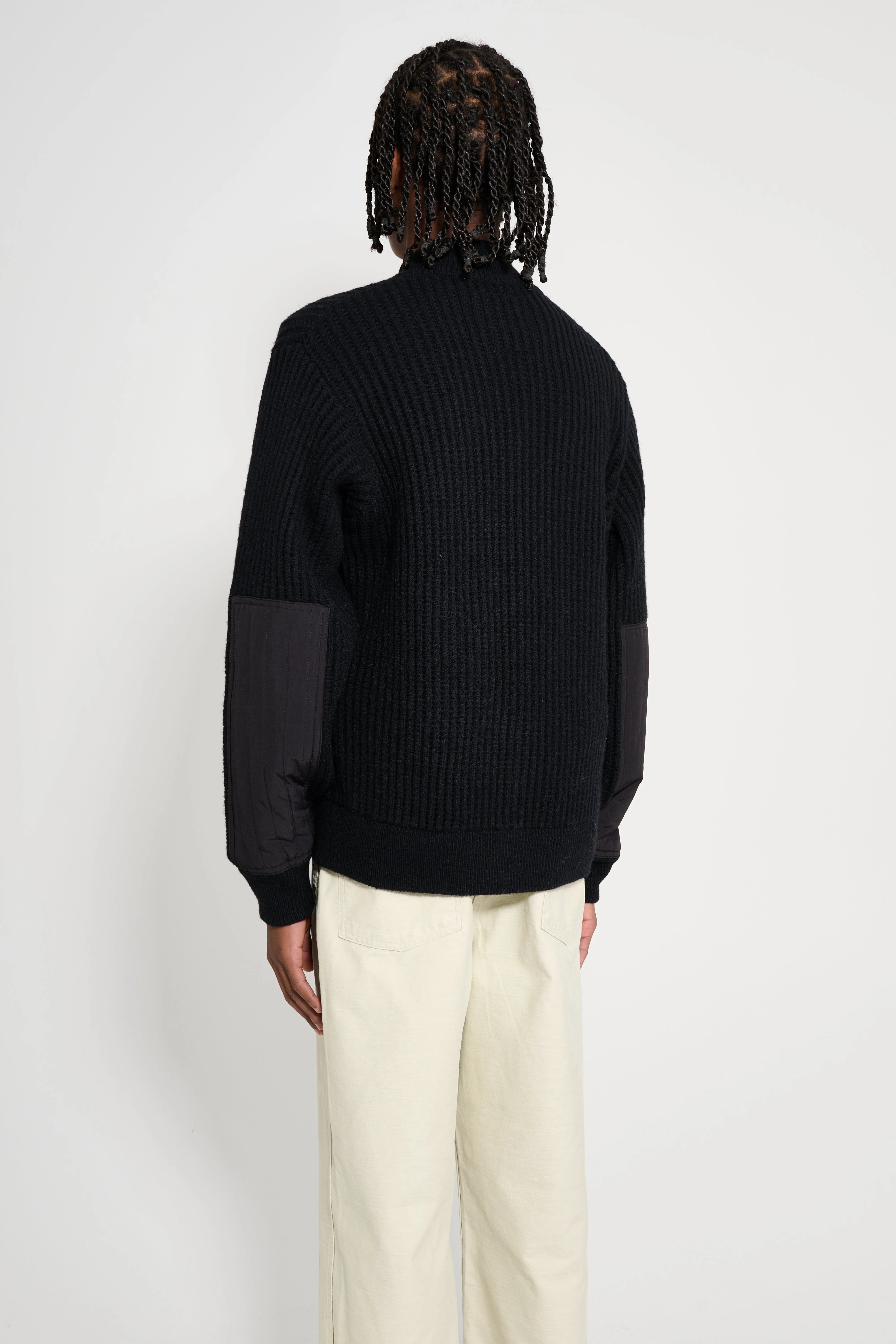 Stüssy Military Patch Zip Sweater Black sold by Tres Bien product image thumbnail 3