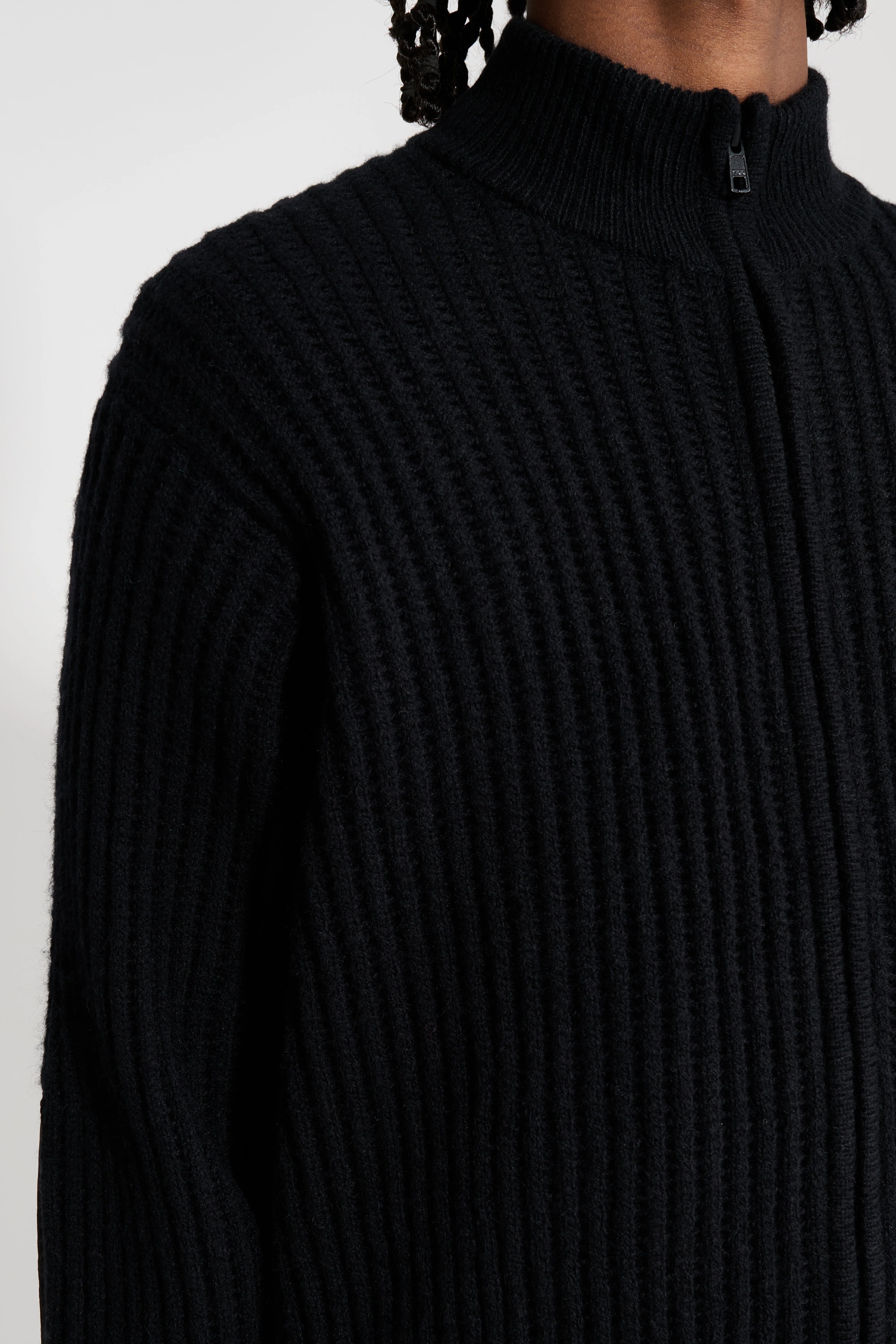 Stüssy Military Patch Zip Sweater Black sold by Tres Bien product image thumbnail 5