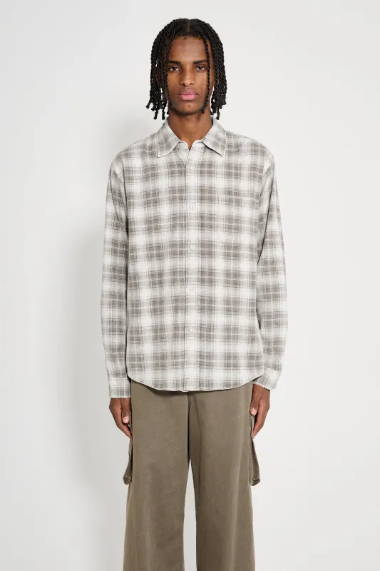 Stüssy Dax Plaid Shirt Brown sold by Tres Bien