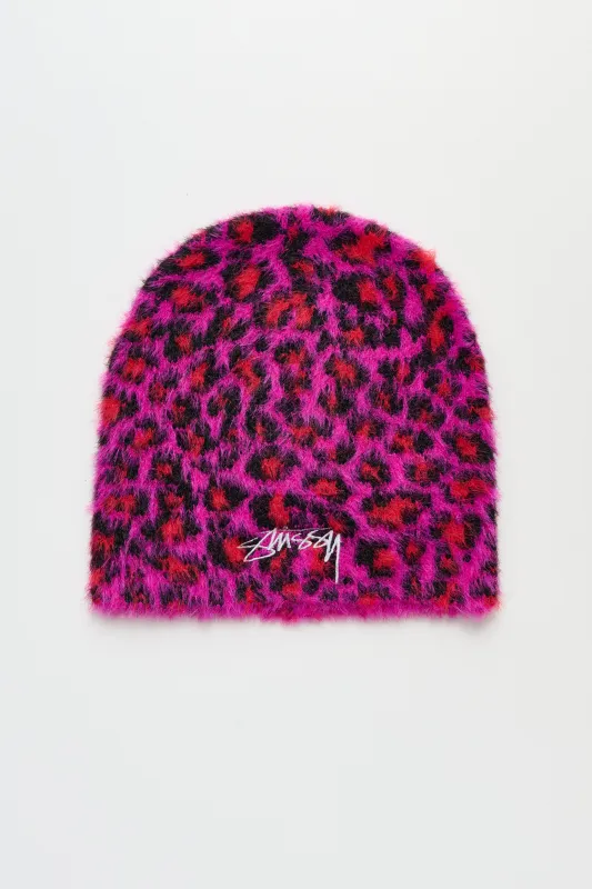 Stüssy Skullcap Leopard Pattern Pink made by Stussy