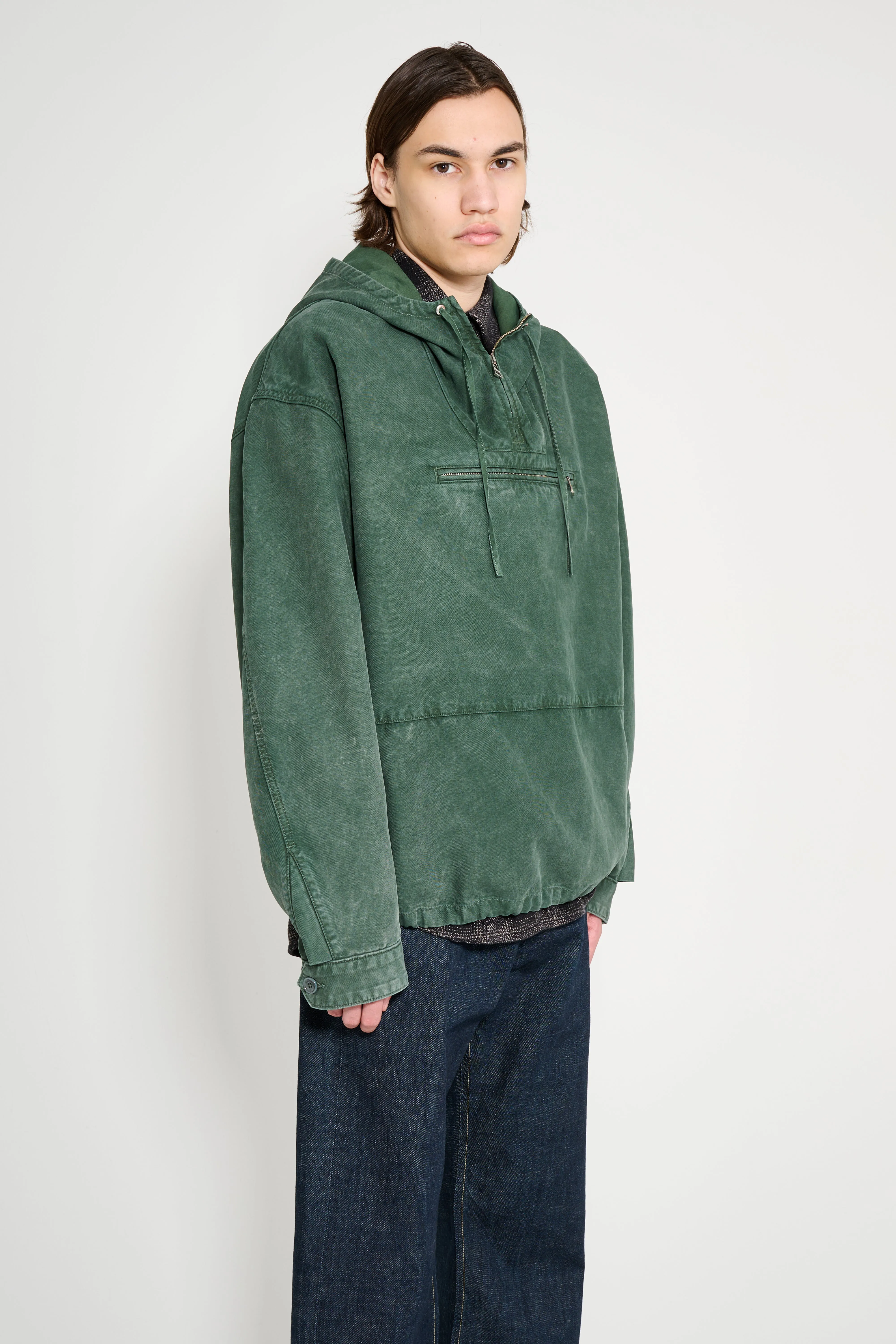 JW Anderson Garment Dye Anorak Pine sold by Tres Bien product image thumbnail 4