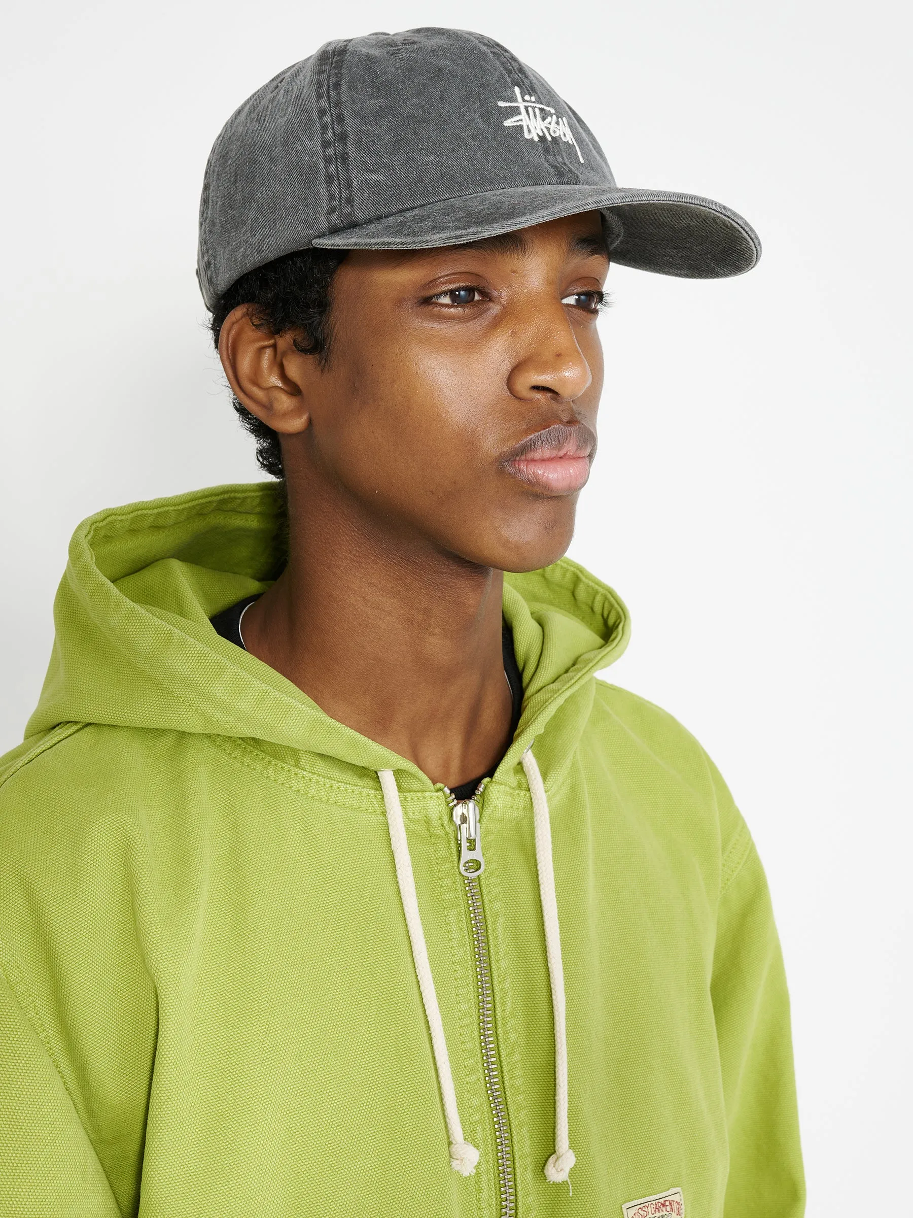 Stüssy Washed Basic Low Pro Cap Charcoal sold by Tres Bien product image thumbnail 3