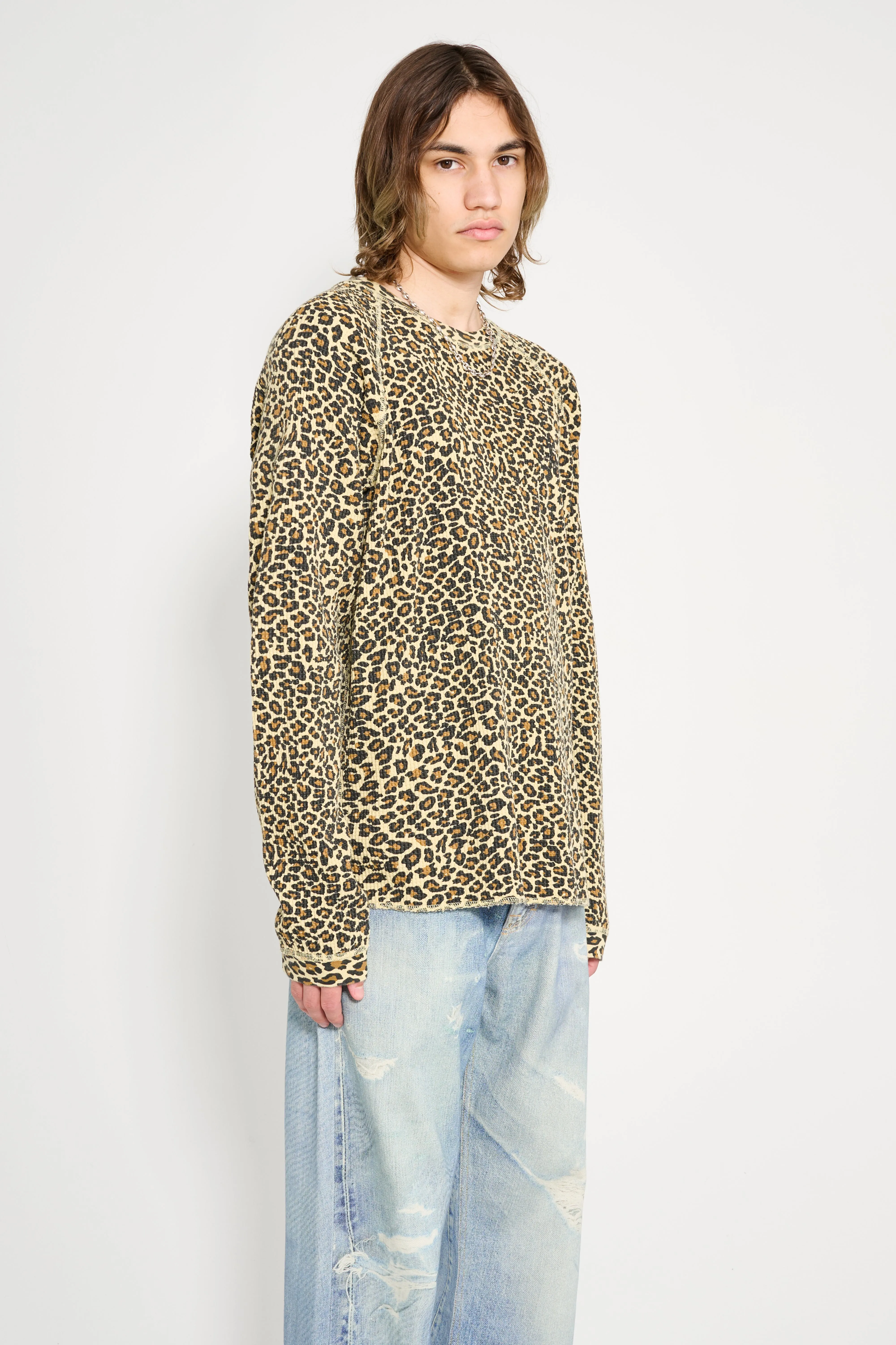 Stüssy Raglan Thermal Basic Stock Leopard sold by Tres Bien product image thumbnail 4