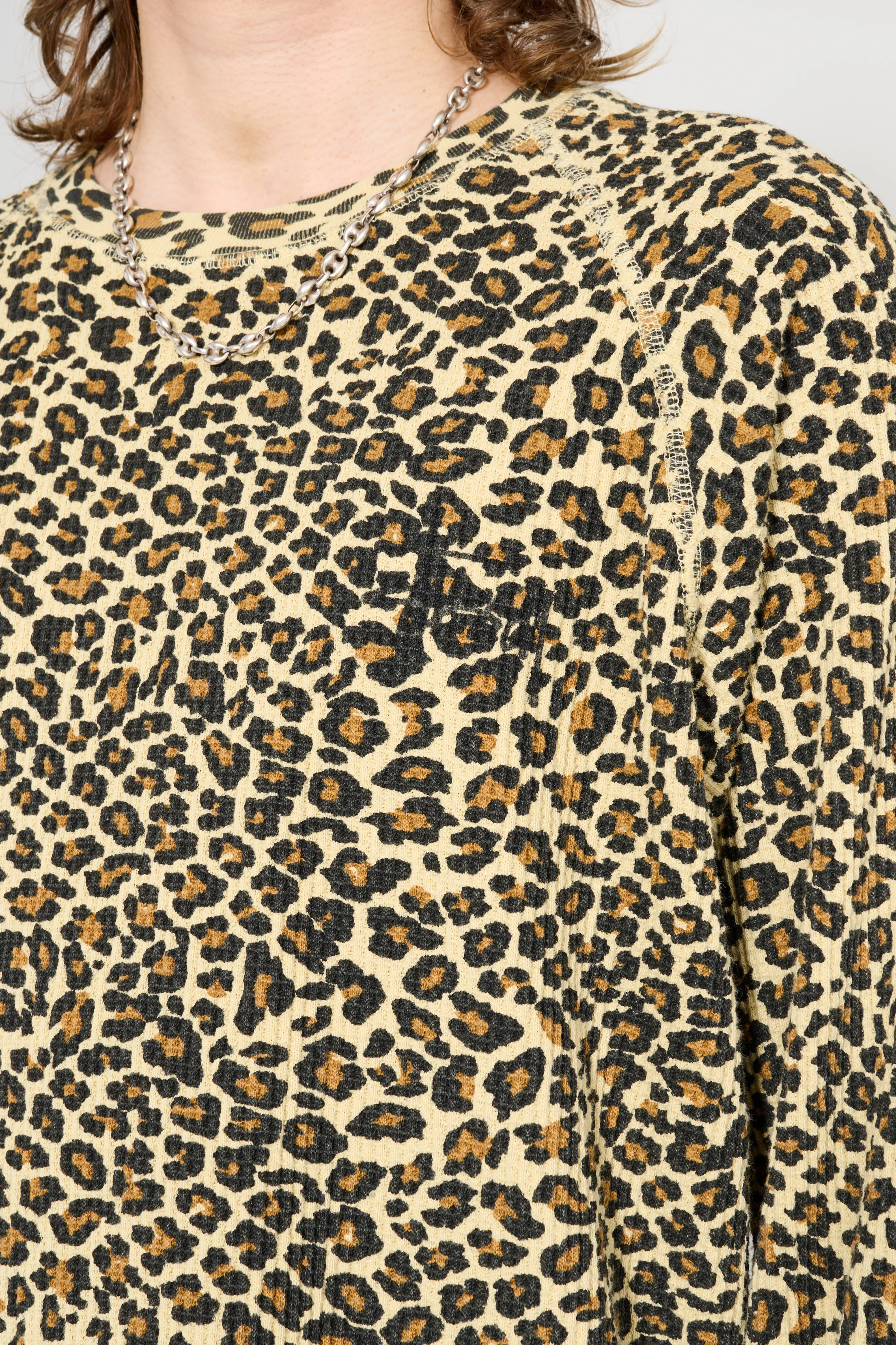 Stüssy Raglan Thermal Basic Stock Leopard sold by Tres Bien product image thumbnail 5