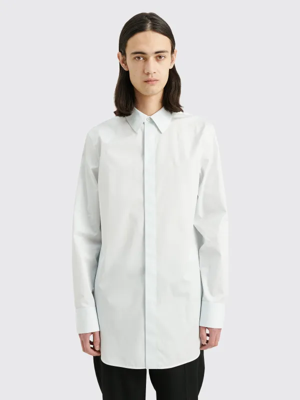 Jil Sander Organic Cotton Poplin Shirt Light Pastel Blue made by Jil Sander