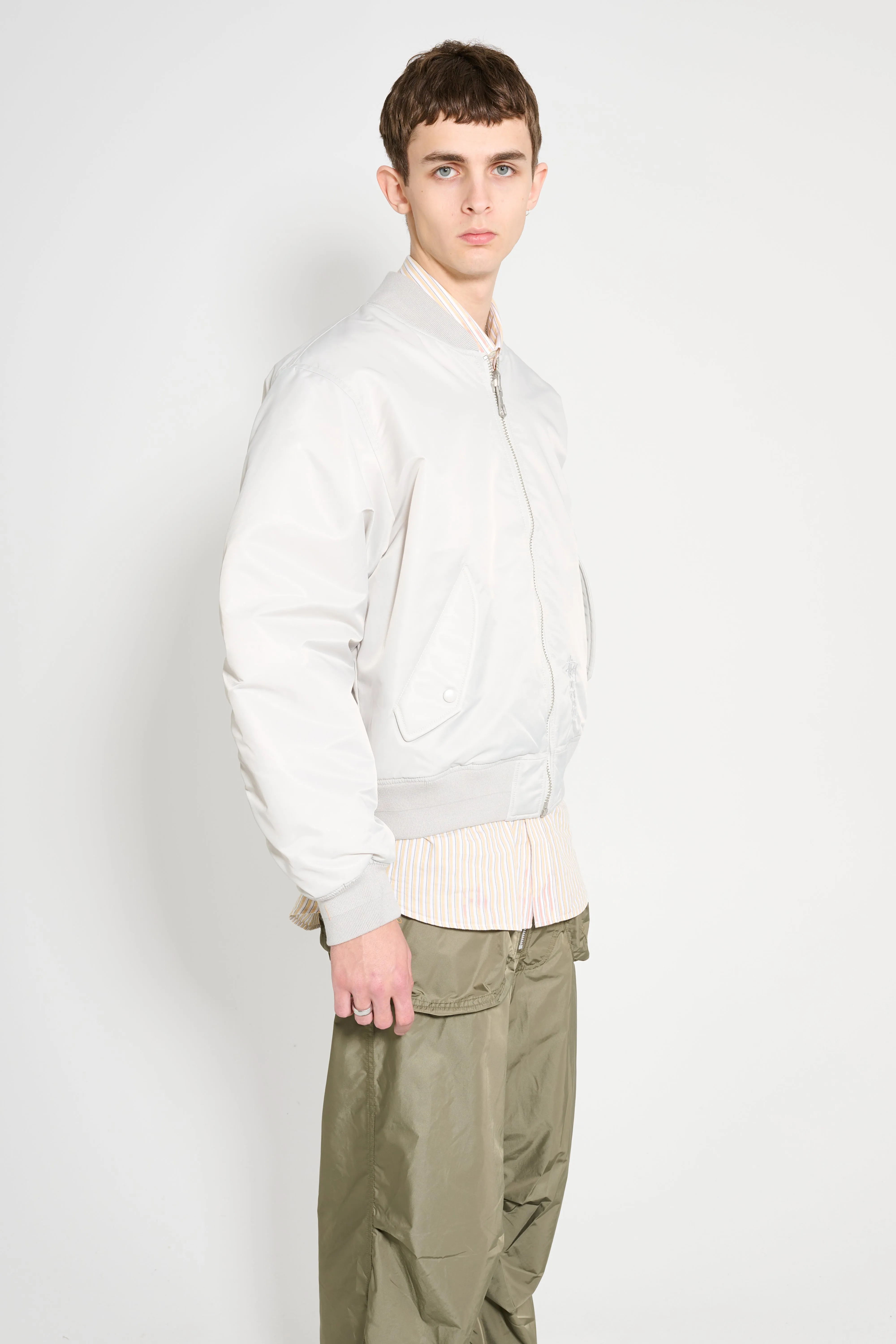 Stüssy Built Bomber Jacket Grey sold by Tres Bien product image thumbnail 3