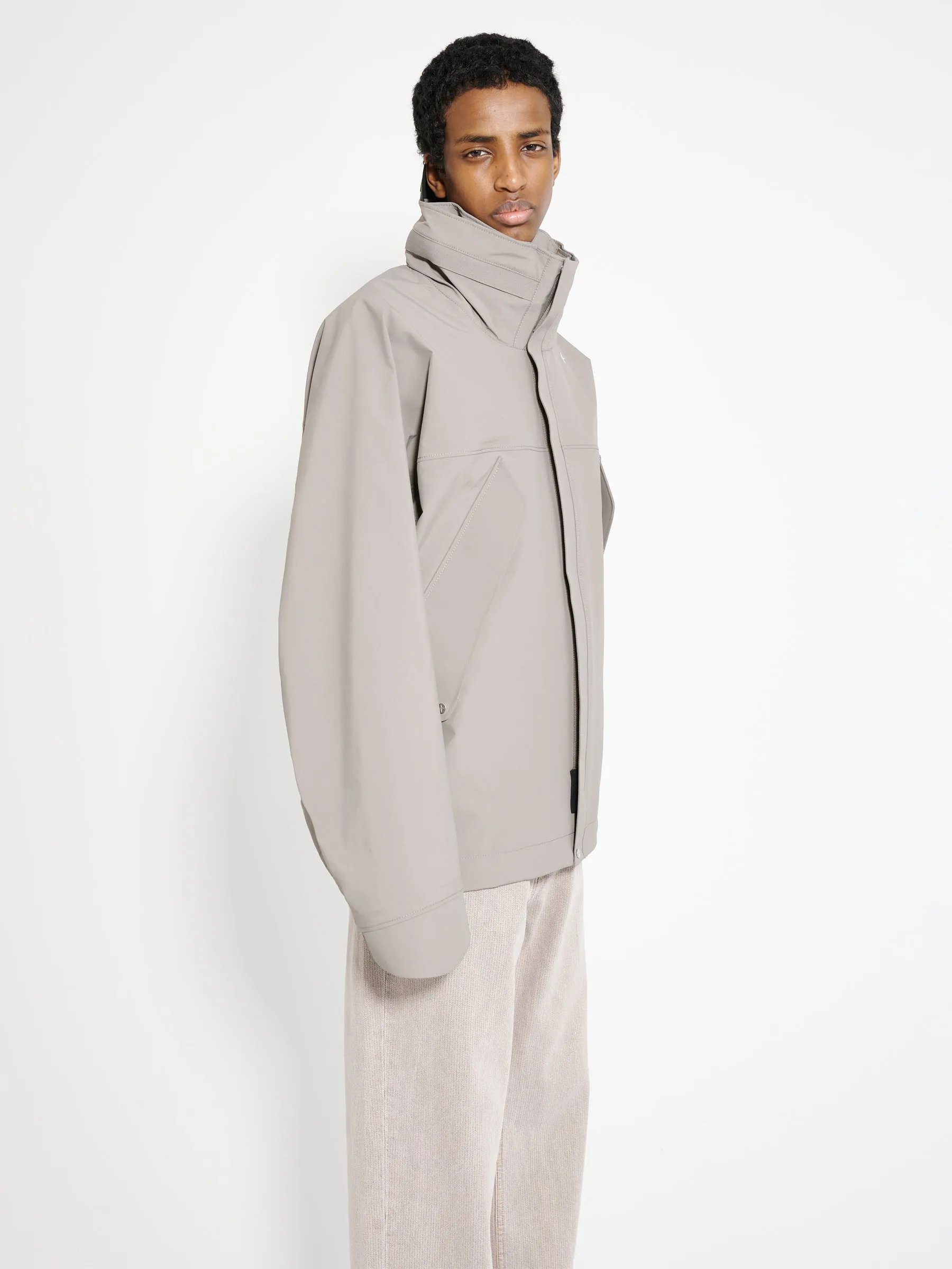 Stone Island Stellina 3L Nylon Hooded Jacket Dove Grey sold by Tres Bien product image thumbnail 4