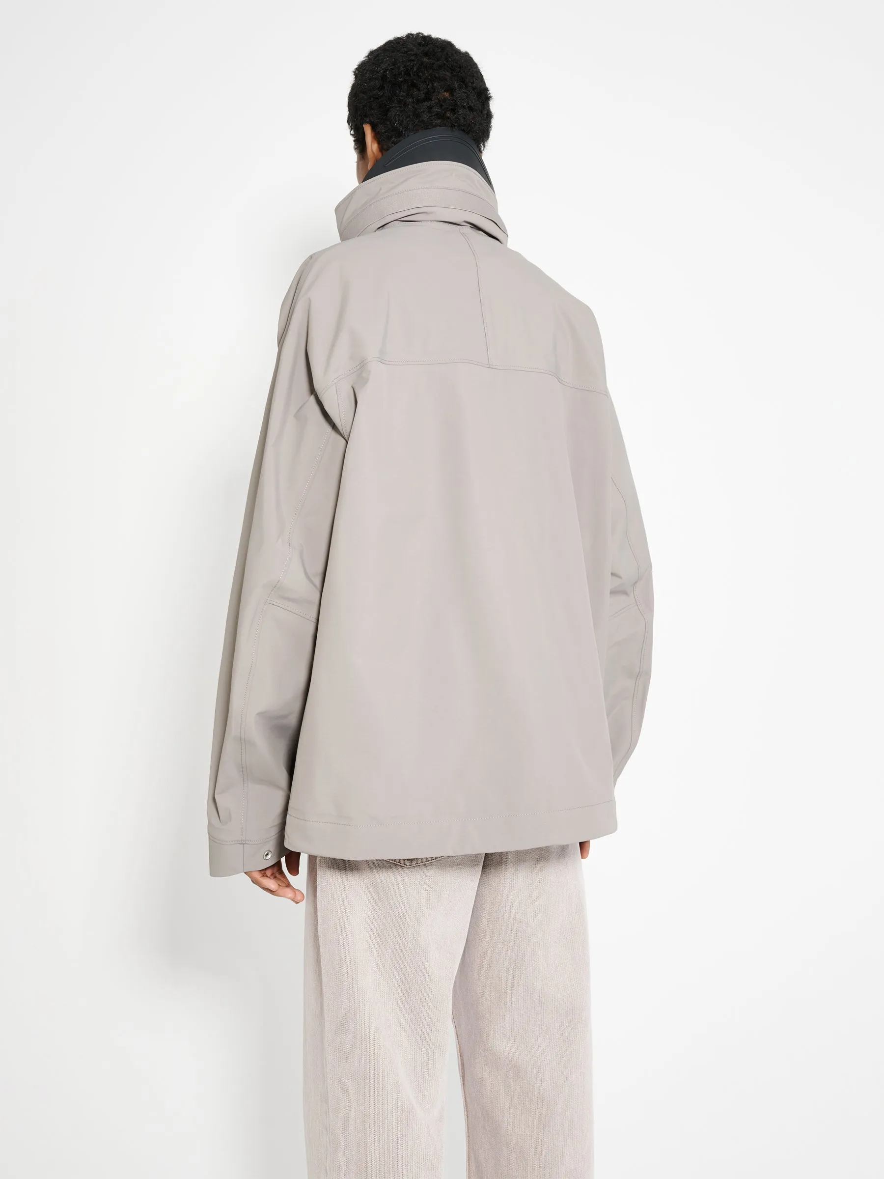 Stone Island Stellina 3L Nylon Hooded Jacket Dove Grey sold by Tres Bien product image thumbnail 5