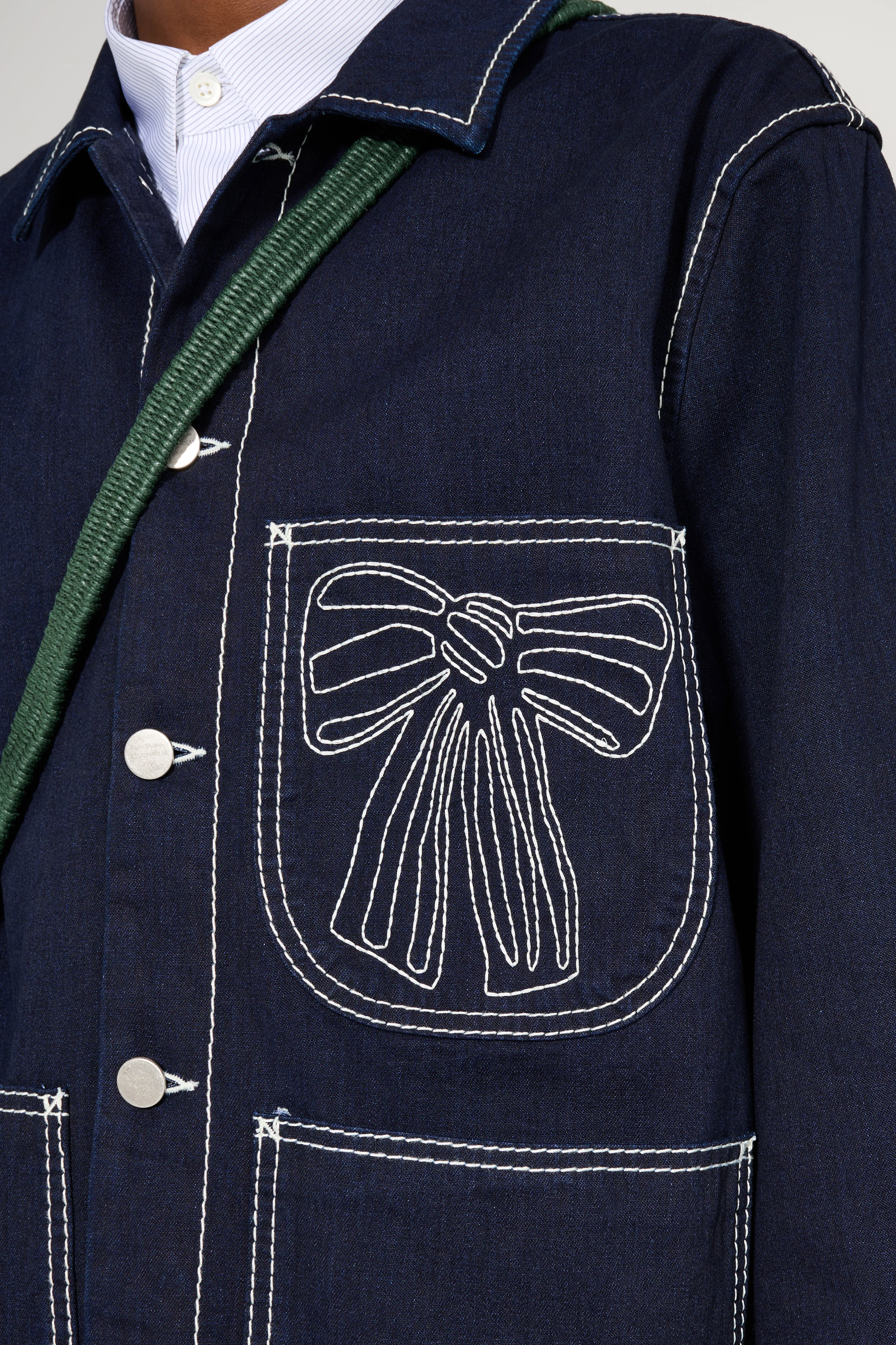 Acne Studios Denim Jacket Indigo Blue sold by Tres Bien product image thumbnail 5