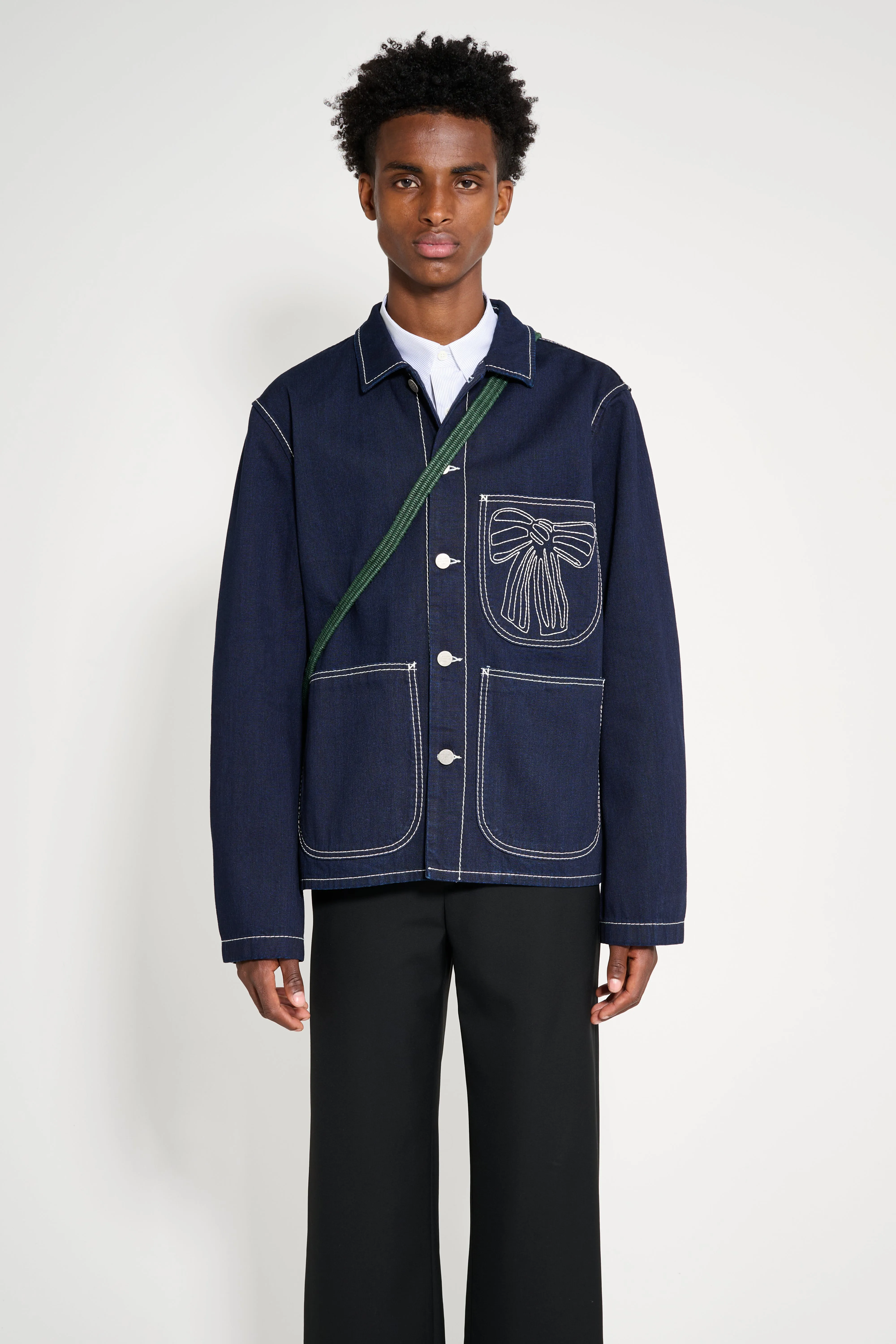 Acne Studios Denim Jacket Indigo Blue sold by Tres Bien