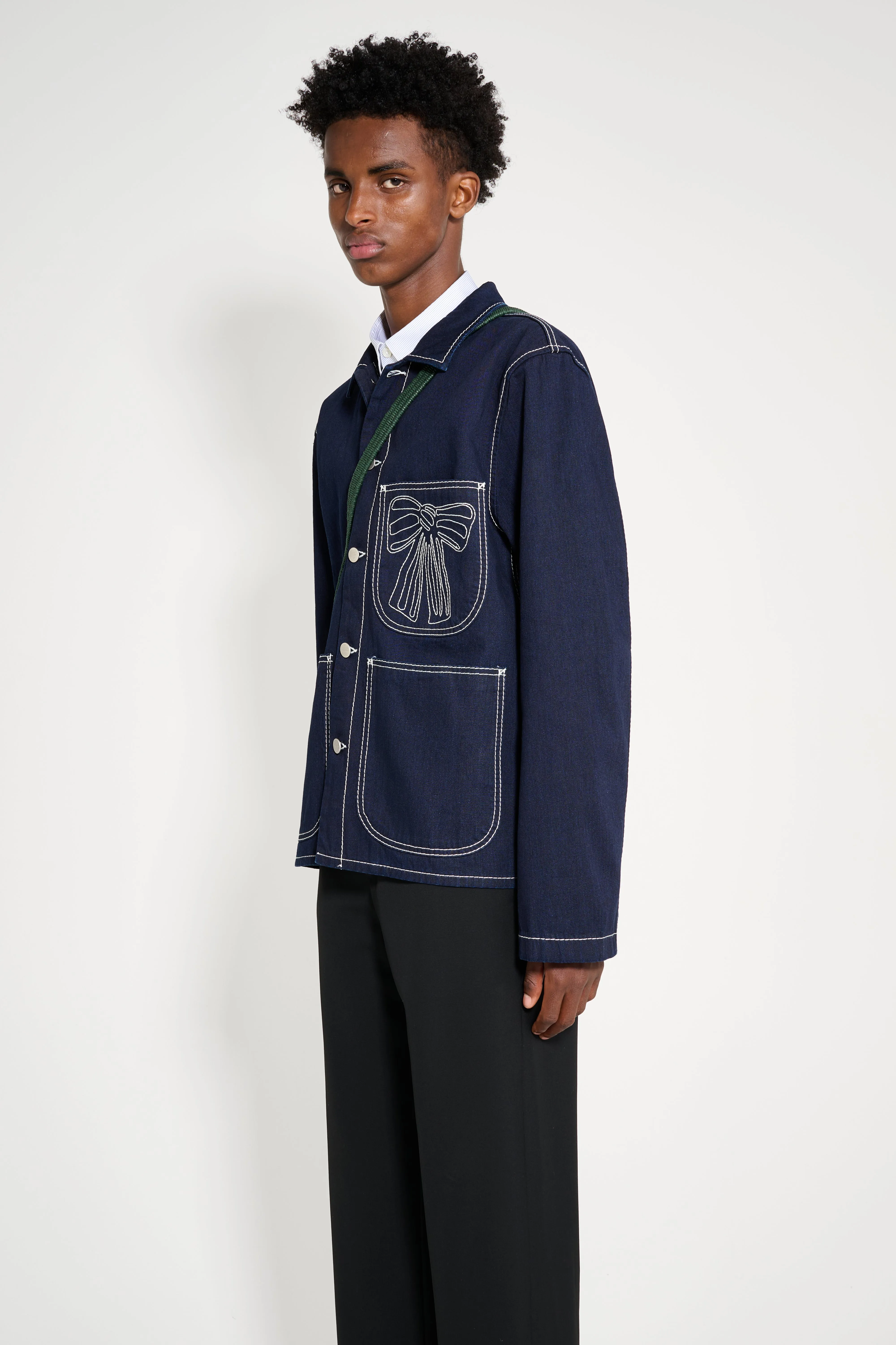 Acne Studios Denim Jacket Indigo Blue sold by Tres Bien product image thumbnail 2