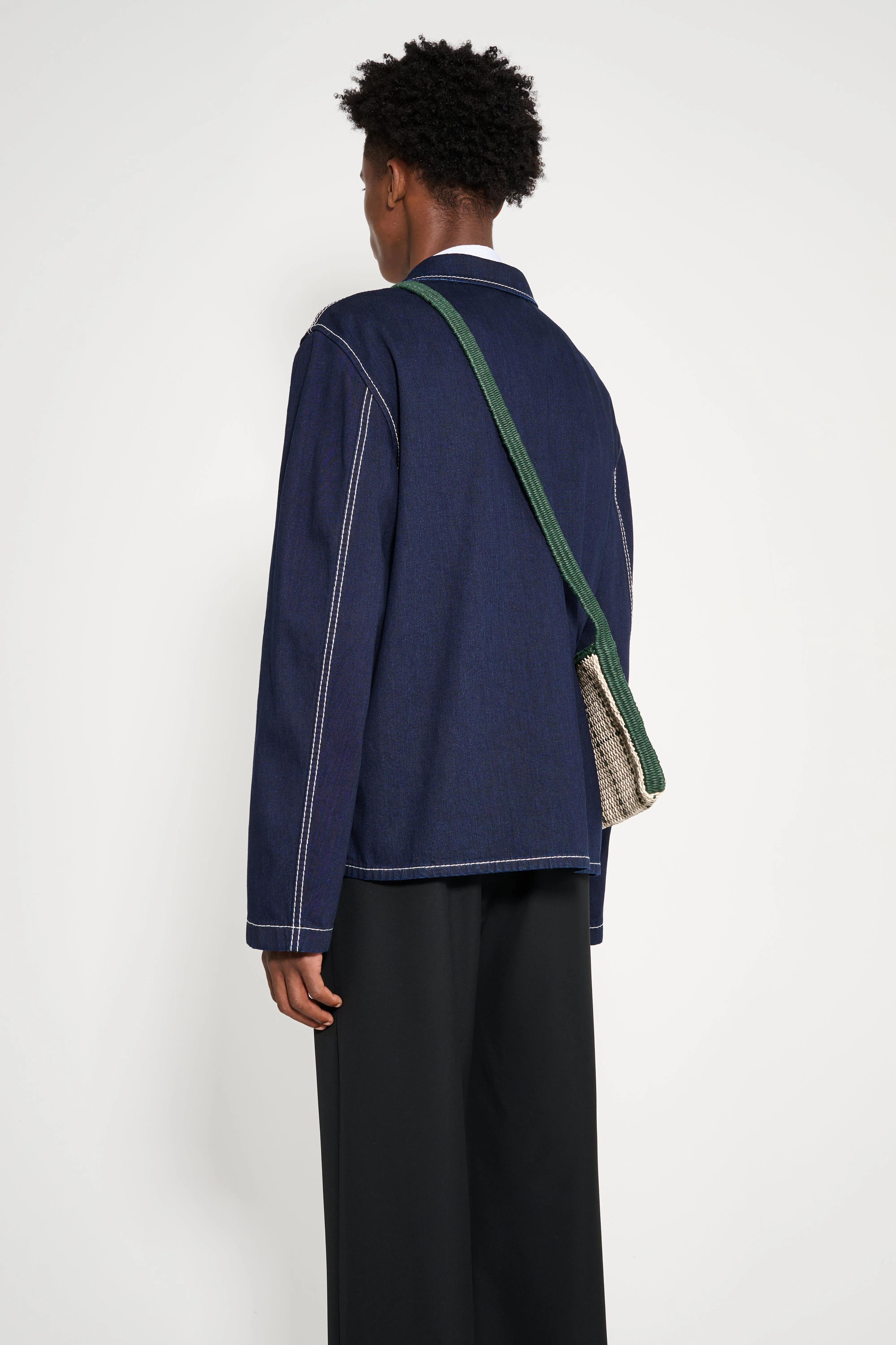 Acne Studios Denim Jacket Indigo Blue sold by Tres Bien product image thumbnail 3