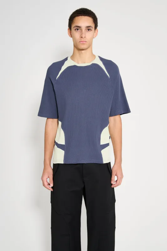 _J.L-A.L_ Waffle Facet Short Sleeve Green Slate made by _J.L-A.L_
