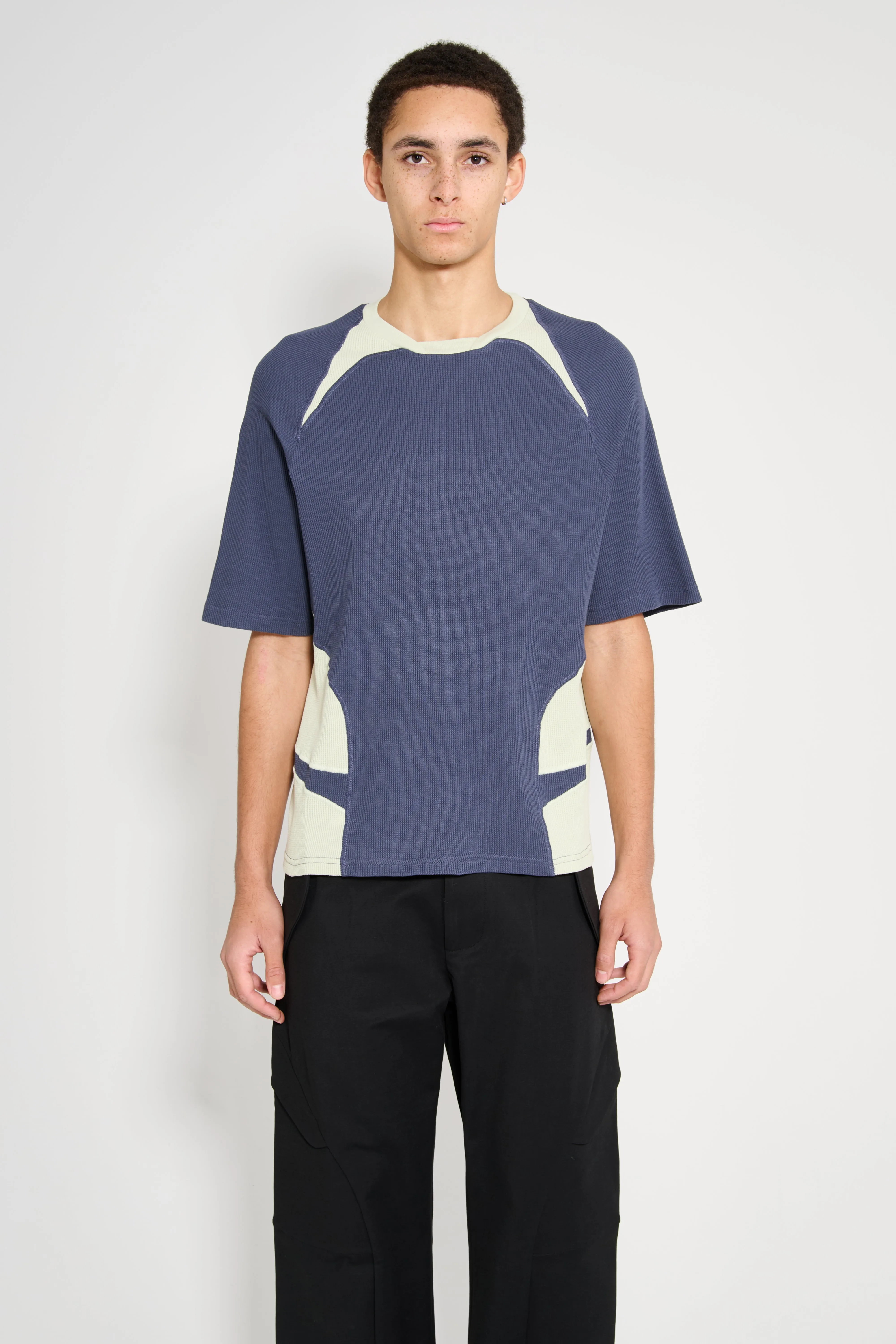 _J.L-A.L_ Waffle Facet Short Sleeve Green Slate sold by Tres Bien