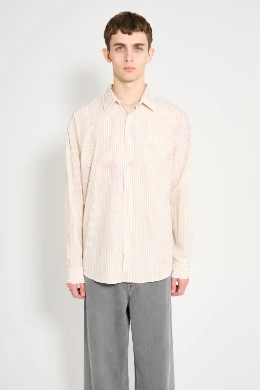 Stüssy Classic Ls Shirt Bleached Tan made by Stussy