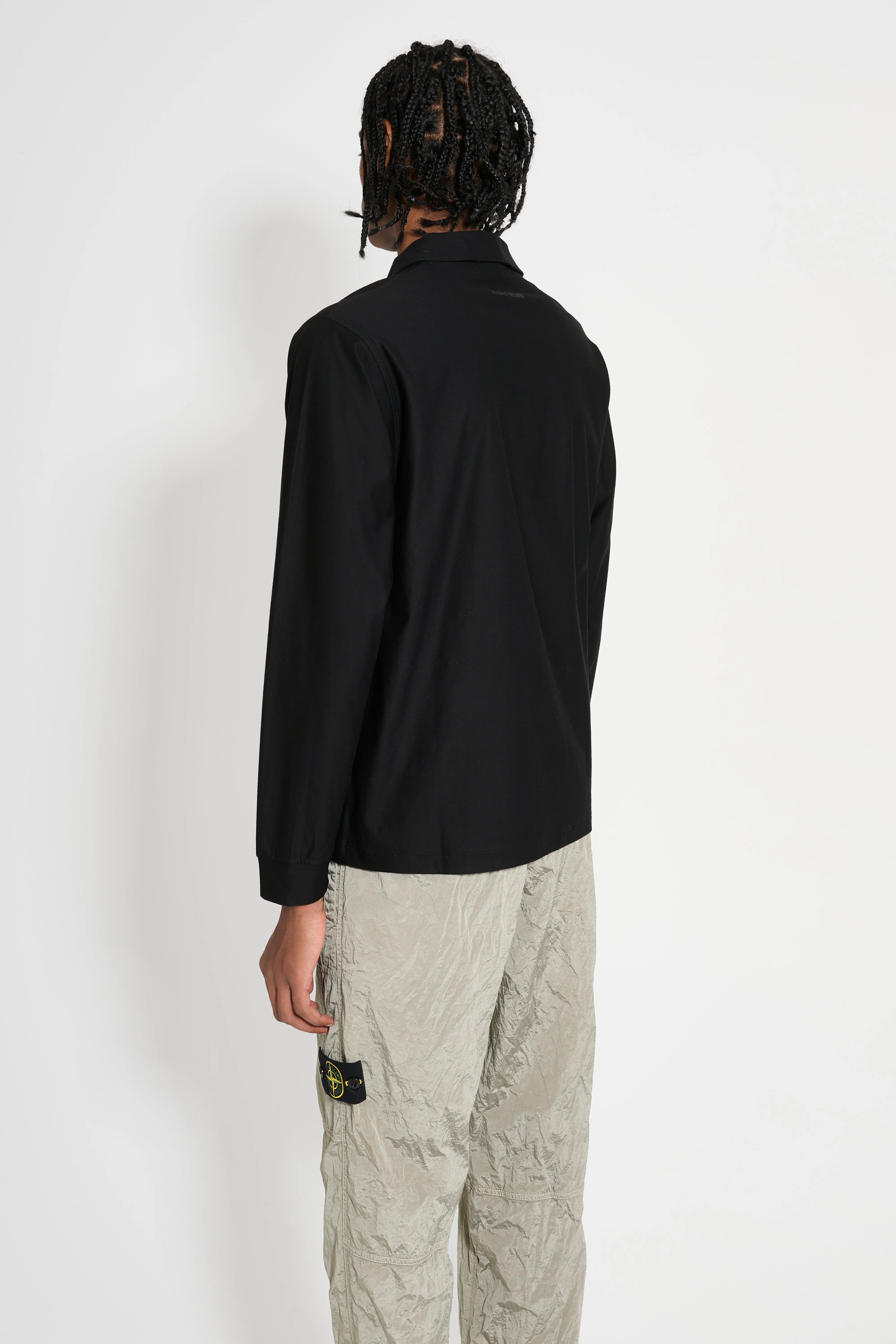 Stone Island Ghost Polo Shirt M/Lunga Black sold by Tres Bien product image thumbnail 4