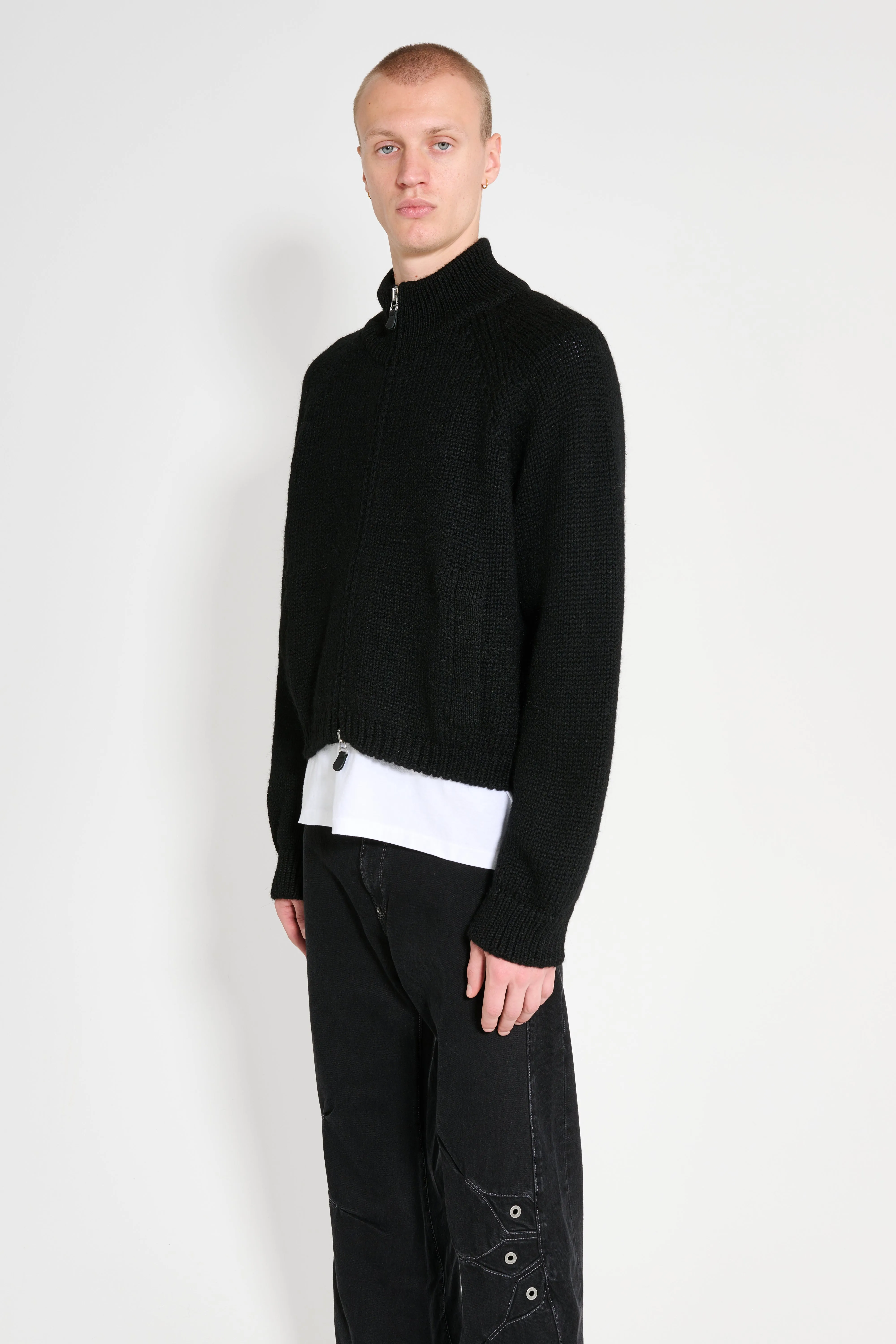 Our Legacy Ultra Zip Funnel Jet Black Isles Wool sold by Tres Bien product image thumbnail 2