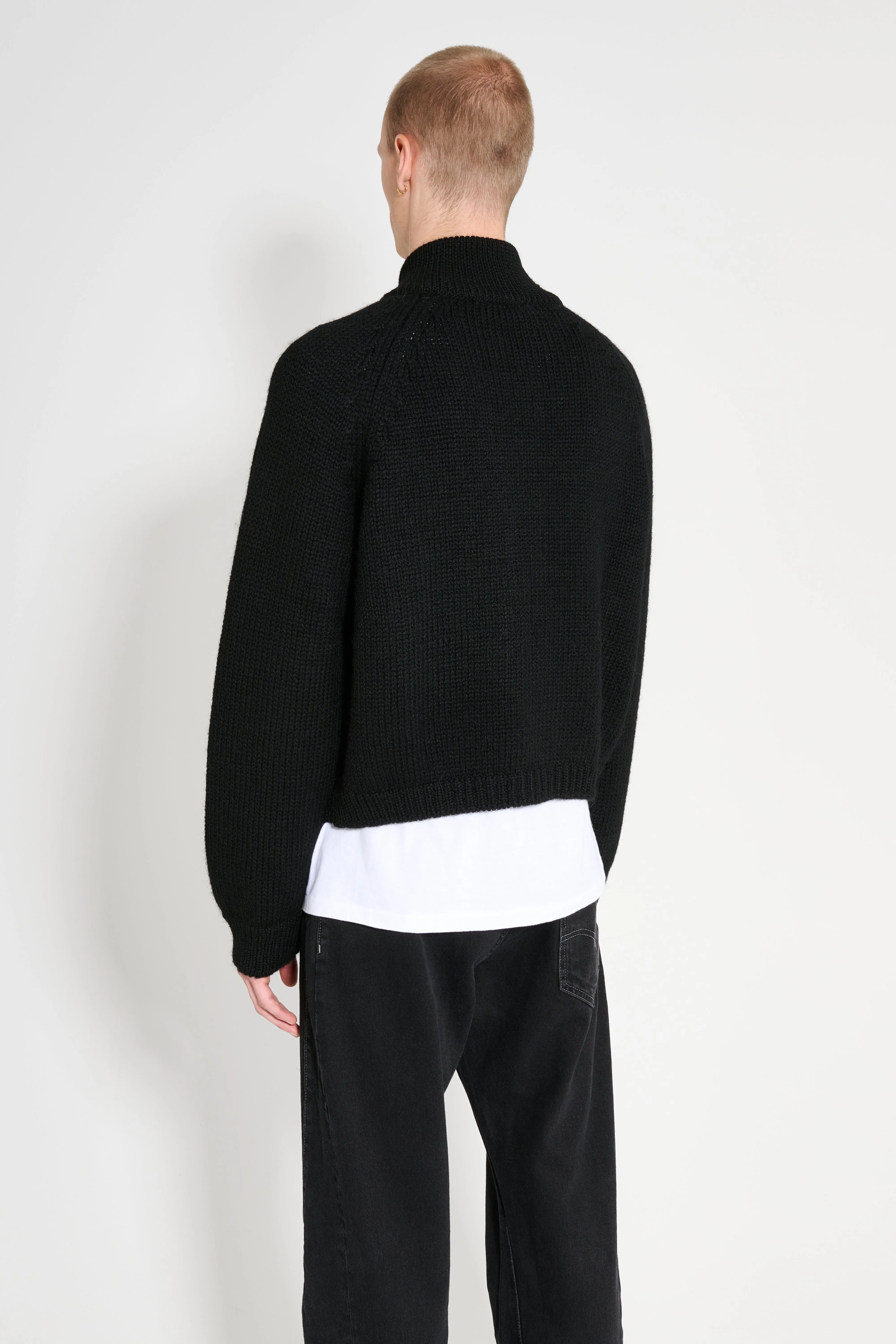 Our Legacy Ultra Zip Funnel Jet Black Isles Wool sold by Tres Bien product image thumbnail 4