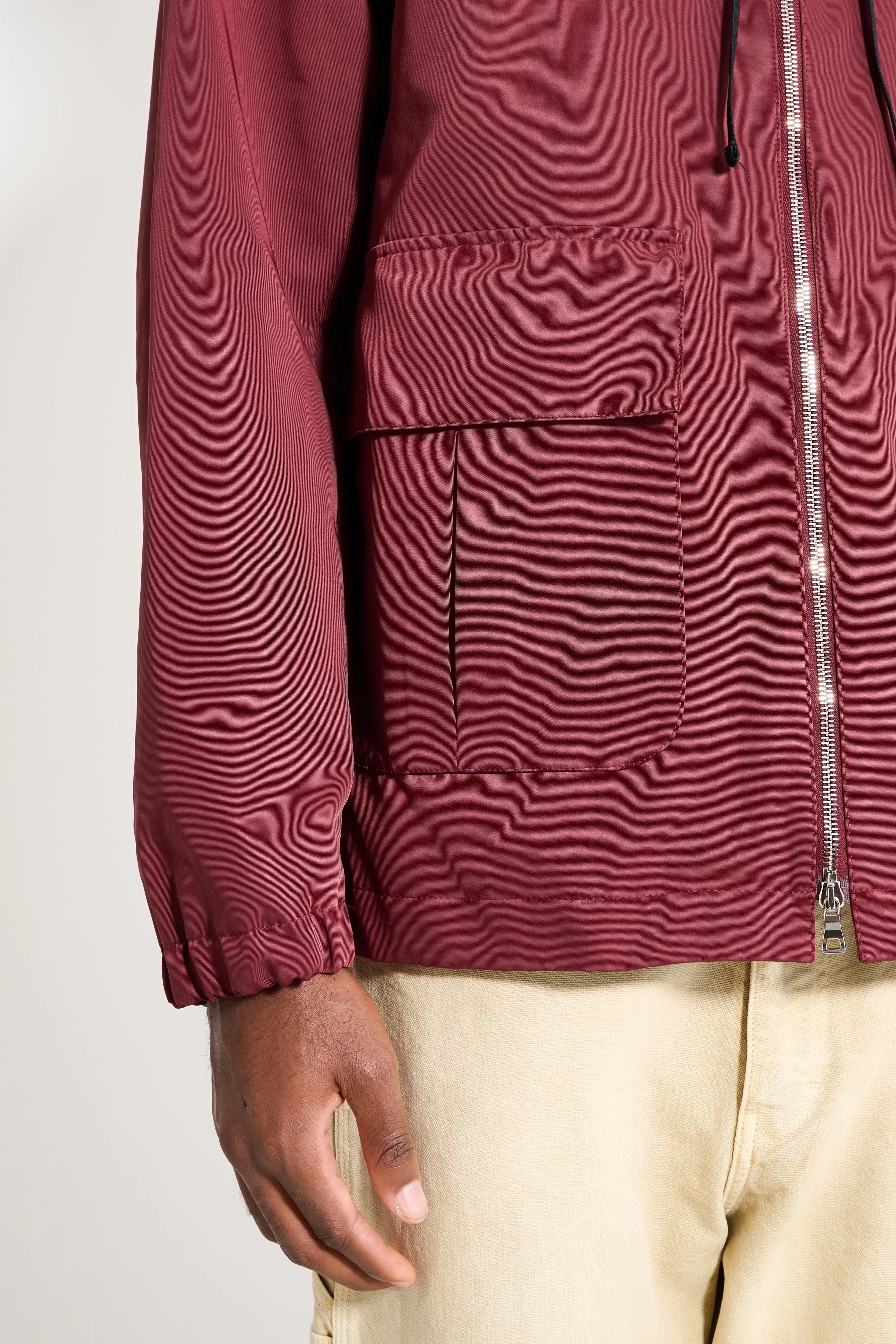 TRES BIEN ATELJÉ Cropped Parka Burgundy sold by Tres Bien product image thumbnail 5