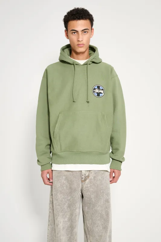 Stüssy Cross Dot Hood Olive sold by Tres Bien