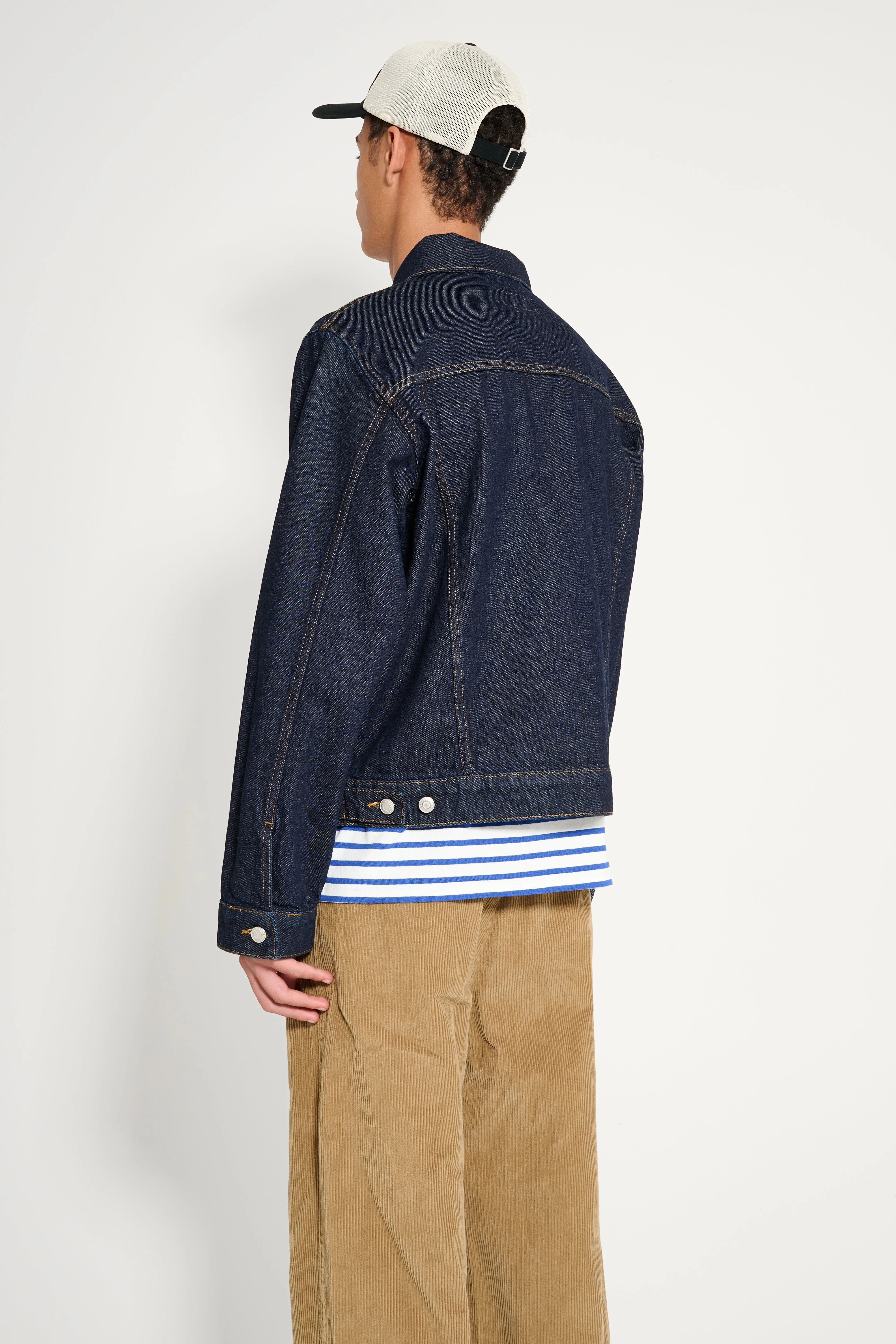 Stüssy Trucker Denim Jacket Rinsed Indigo sold by Tres Bien product image thumbnail 2