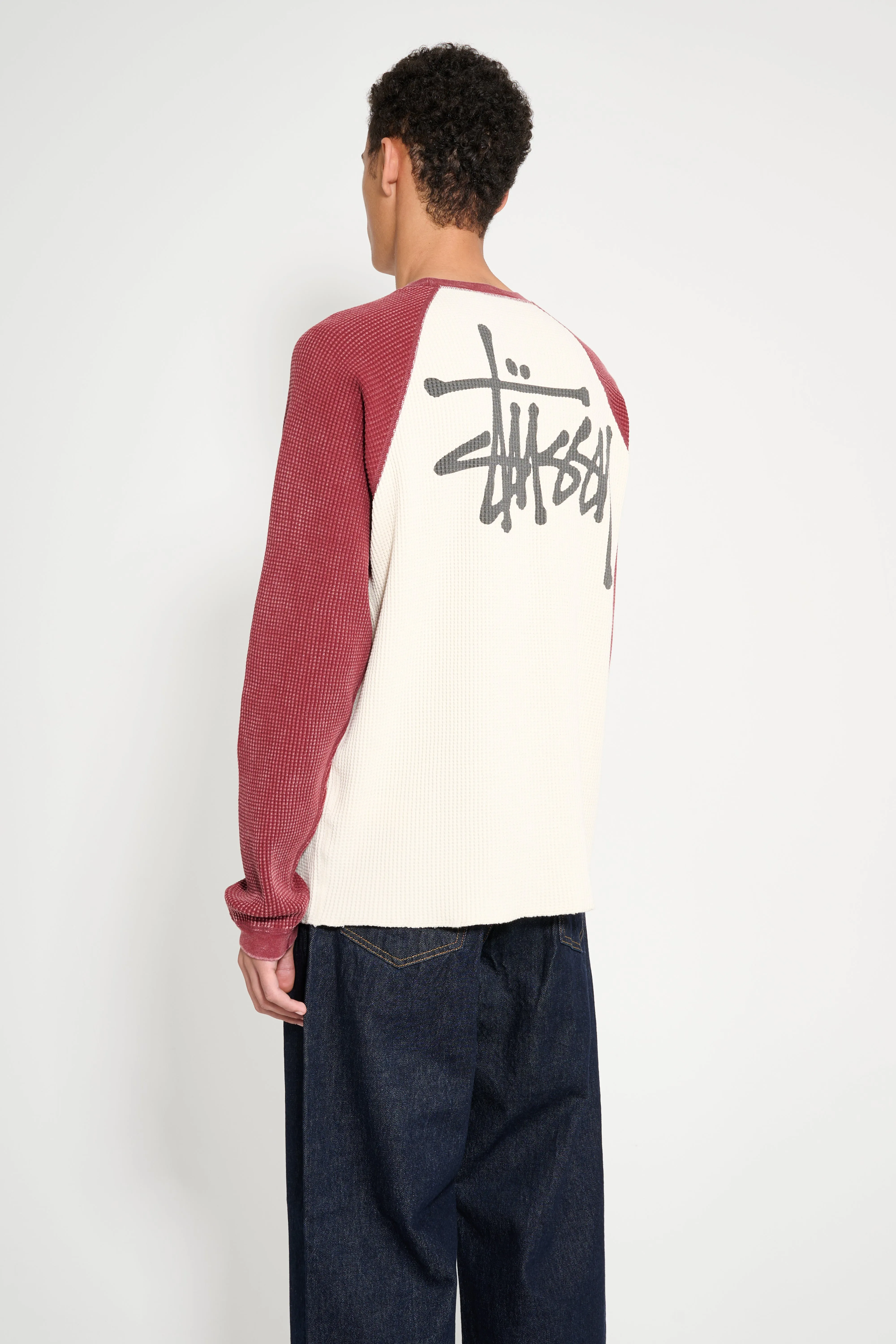 Stüssy Raglan Thermal Two Tone Off White sold by Tres Bien product image thumbnail 3