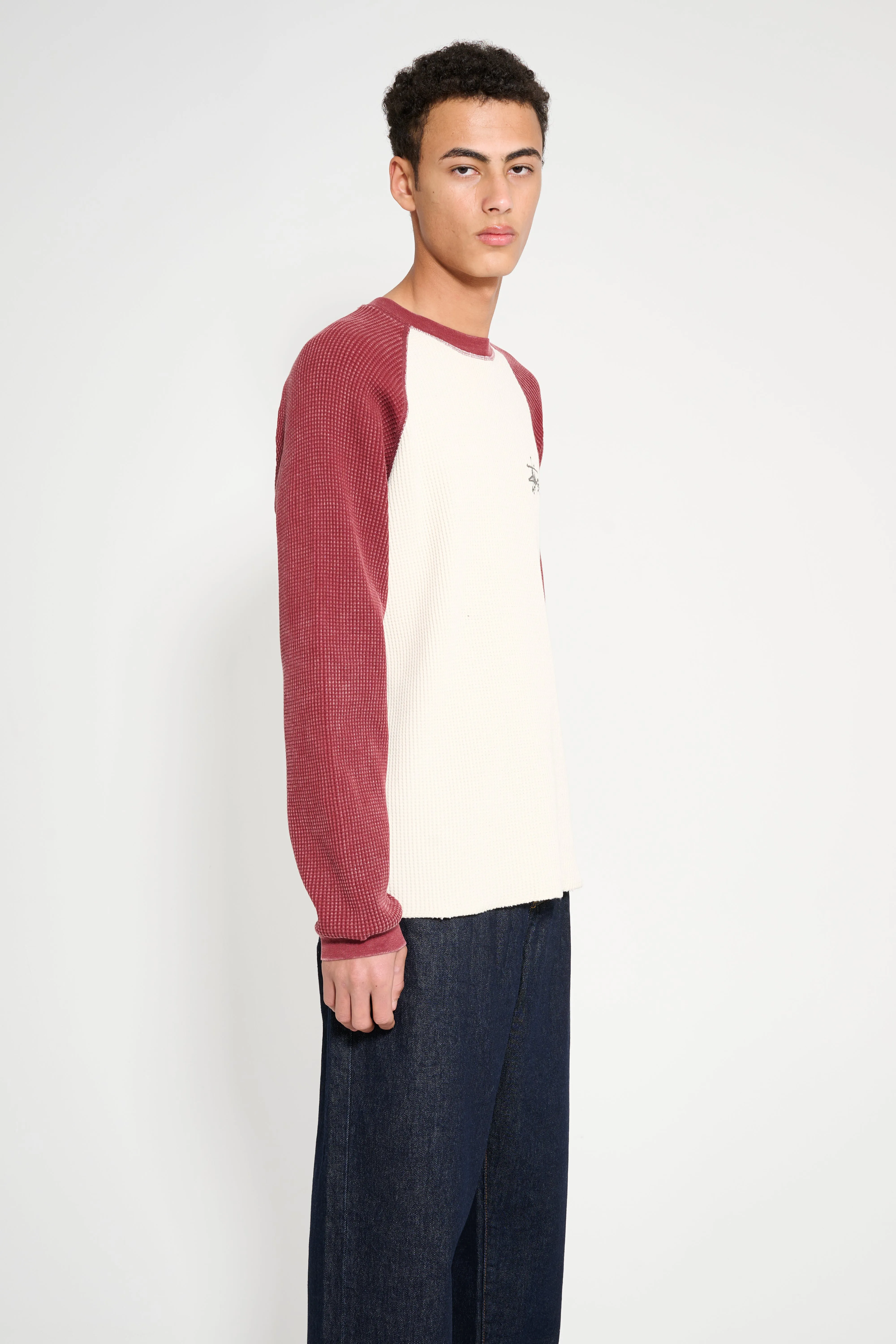 Stüssy Raglan Thermal Two Tone Off White sold by Tres Bien product image thumbnail 4