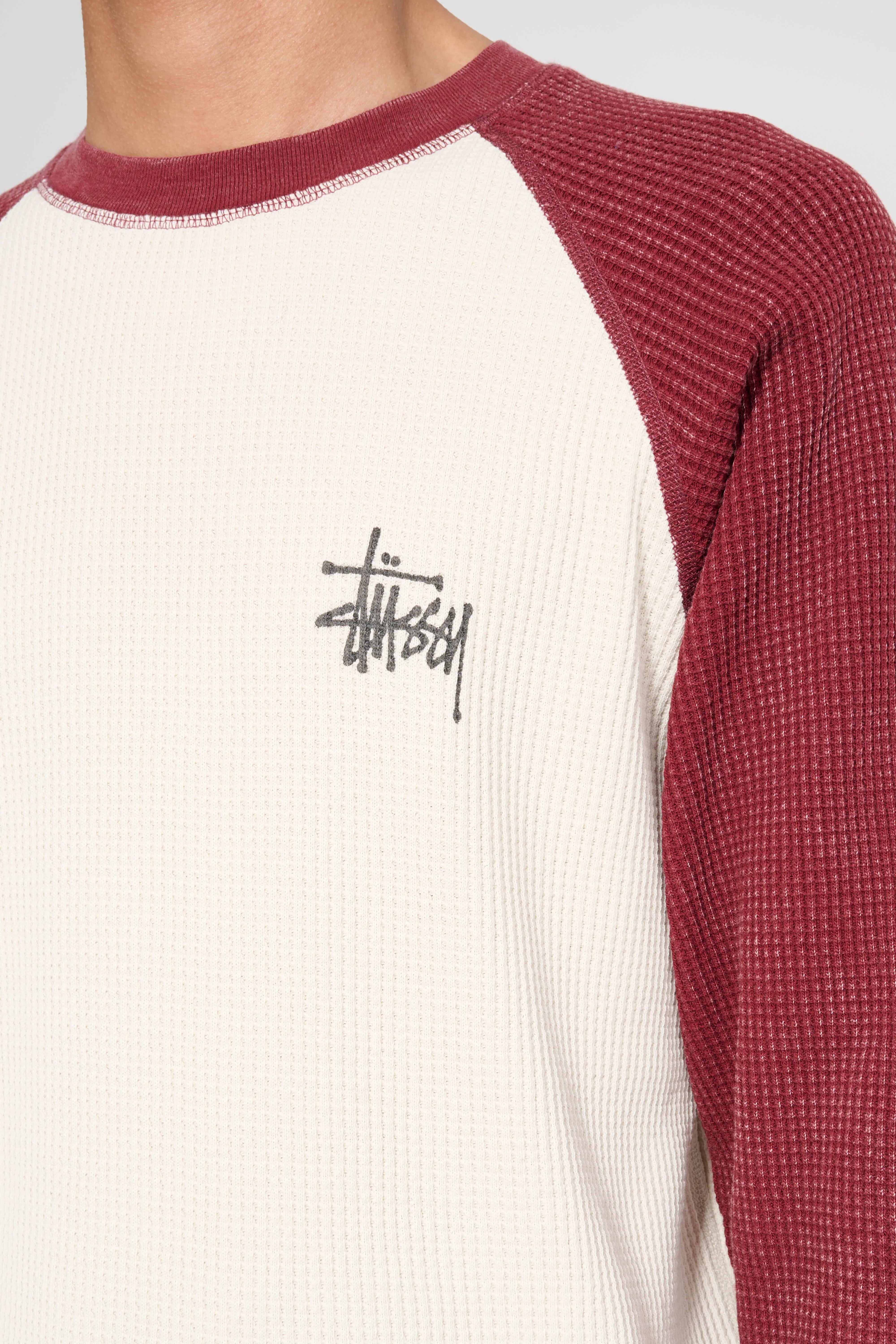 Stüssy Raglan Thermal Two Tone Off White sold by Tres Bien product image thumbnail 5