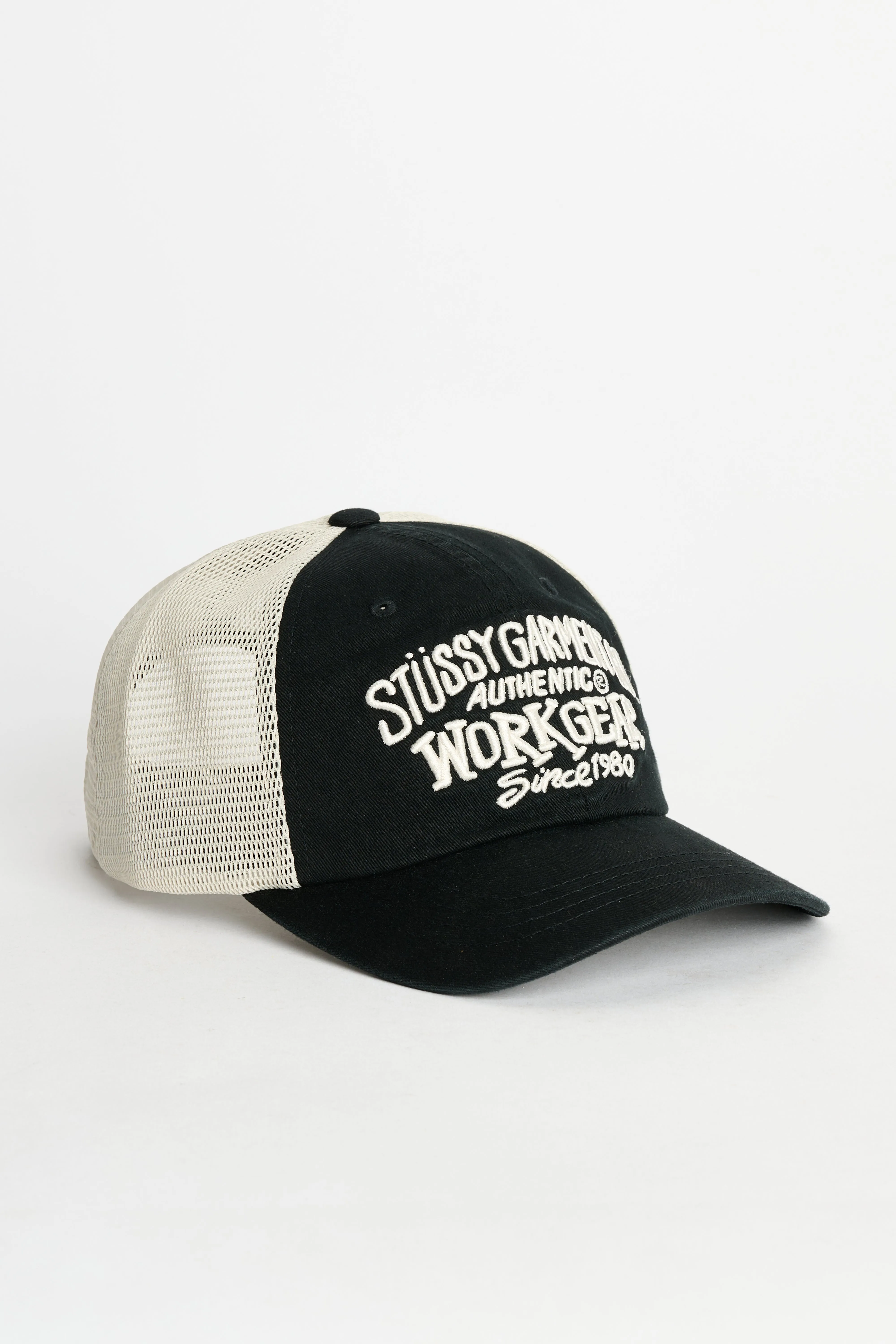 Stüssy LP Workgear Strapback Cap Black sold by Tres Bien