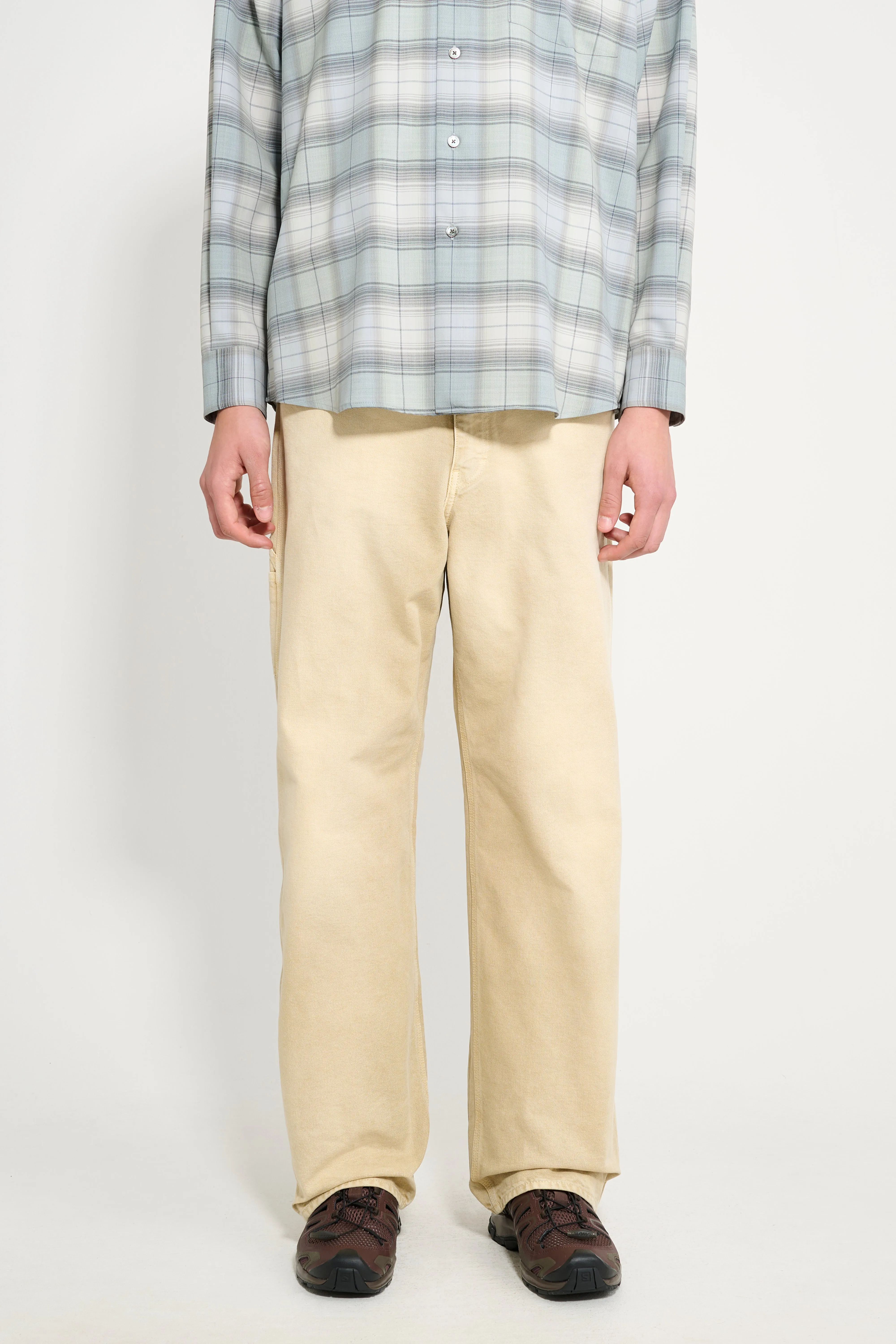 Auralee Organic Cotton Duck Pants Light Beige sold by Tres Bien